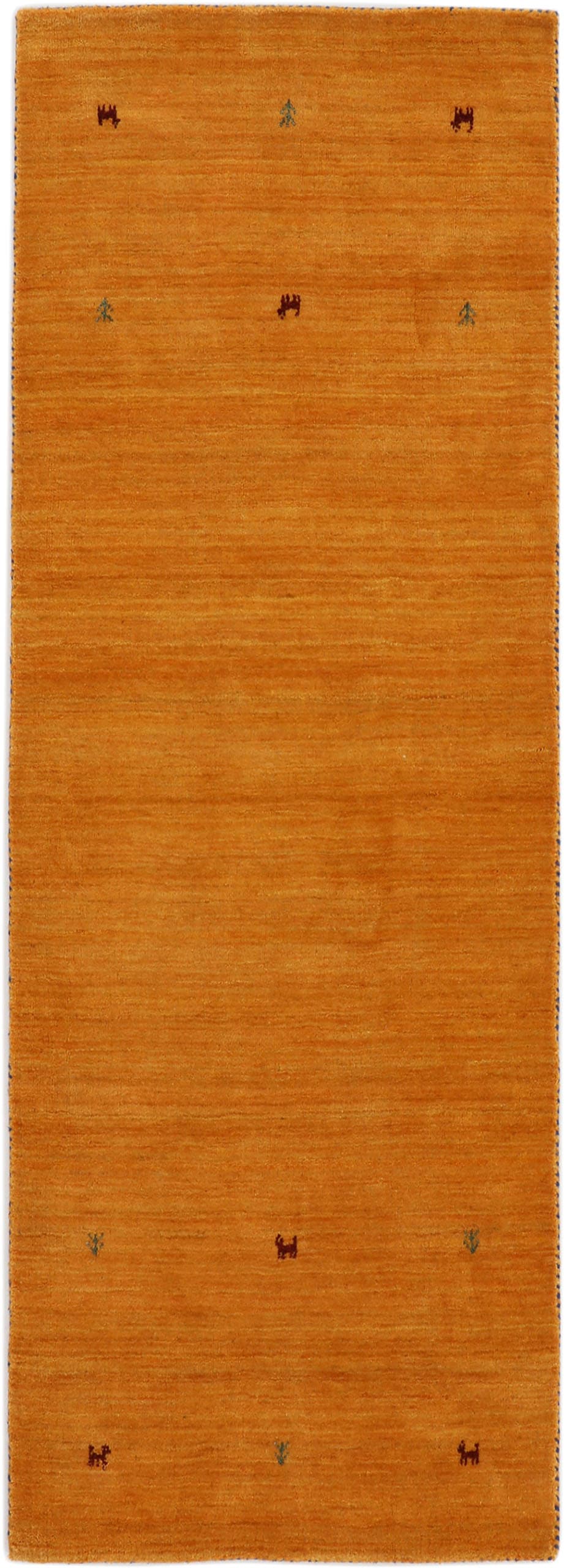 carpetfine "Gabbeh Uni, auch als Läufer und Rund erhältlich" rechteckig 15 mm Höhe reine Wolle, handgewebt, Gabbeh Loom Tiermotiv, große Farbauswahl