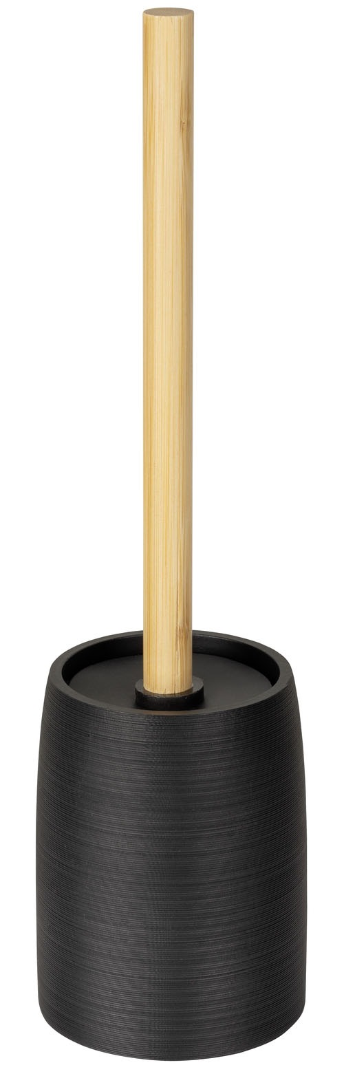 WENKO WC-Garnitur "Altavalle" aus Bambus  Polyresin (Kunststein) Toilettenb günstig online kaufen