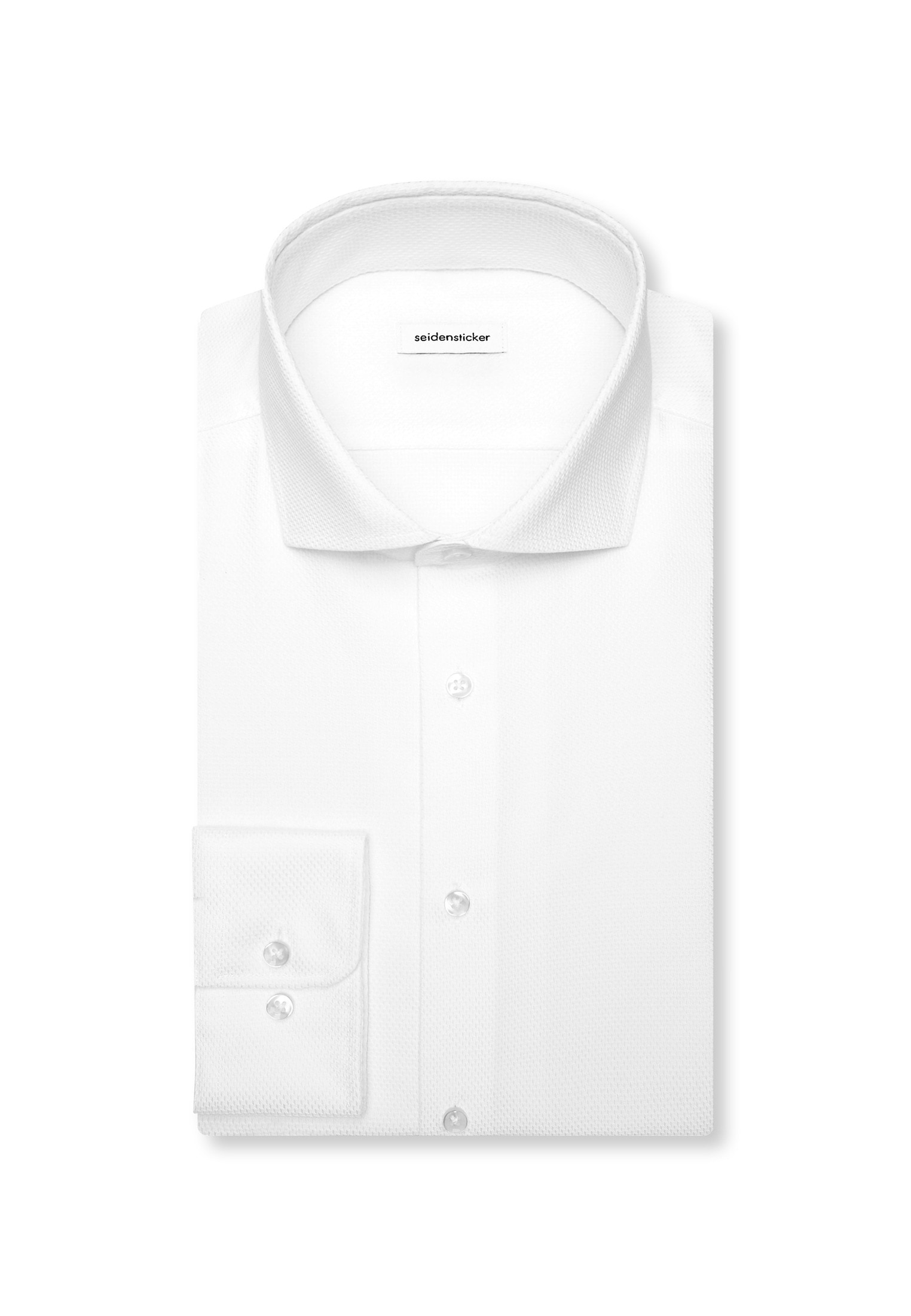 seidensticker Businesshemd »Schwarze Rose« Shaped 1/1 Kentkragen Struktur