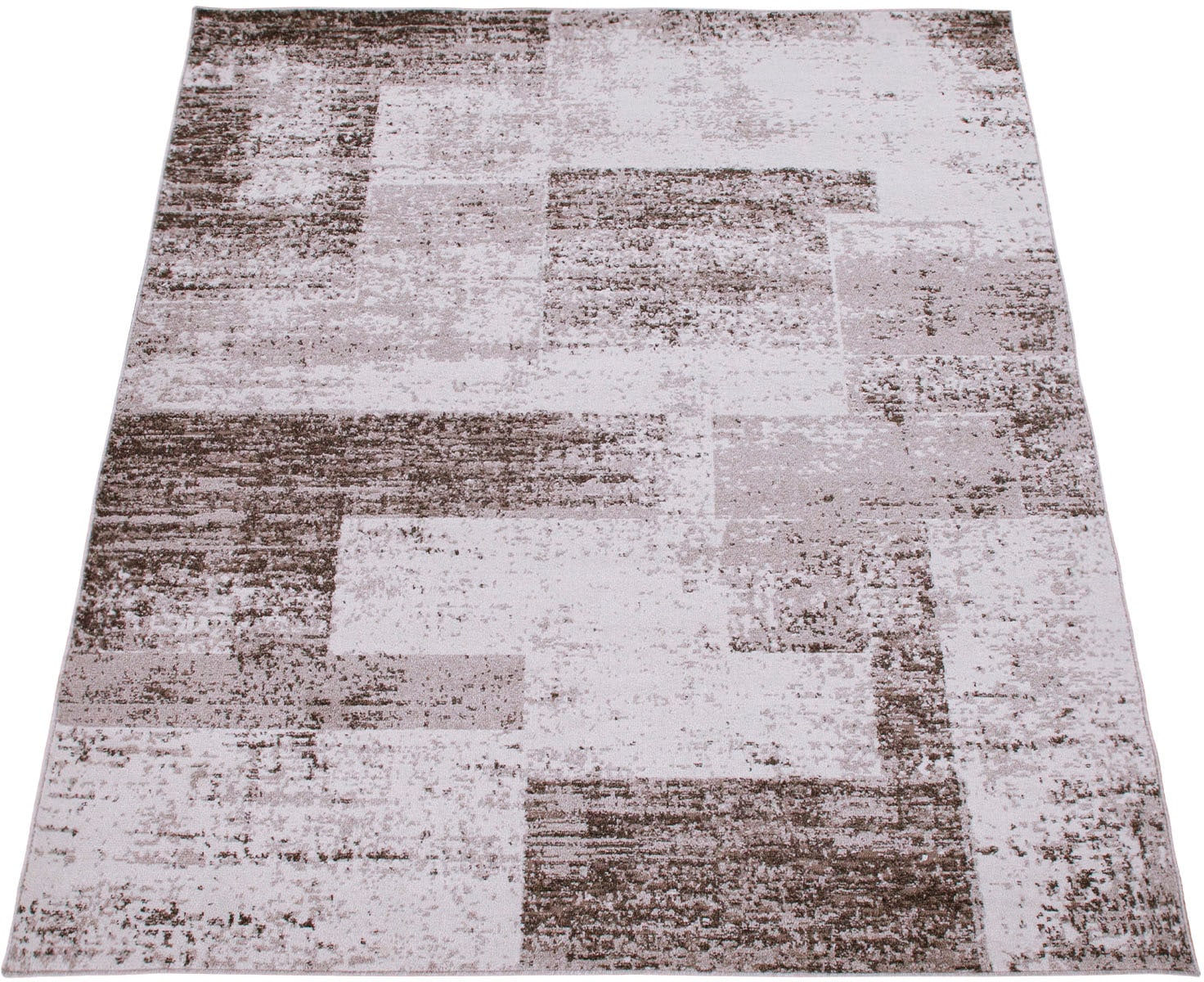 Paco Home Teppich "Bari 873" rechteckig 13 mm Höhe Kurzflor, Patchwork Desi günstig online kaufen