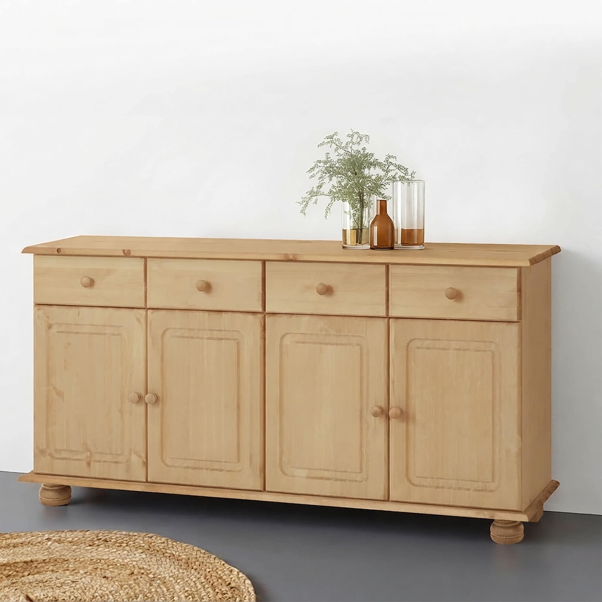 OTTO home Sideboard »Mette« Kommode aus massivem Kiefernholz, Breite 156 cm
