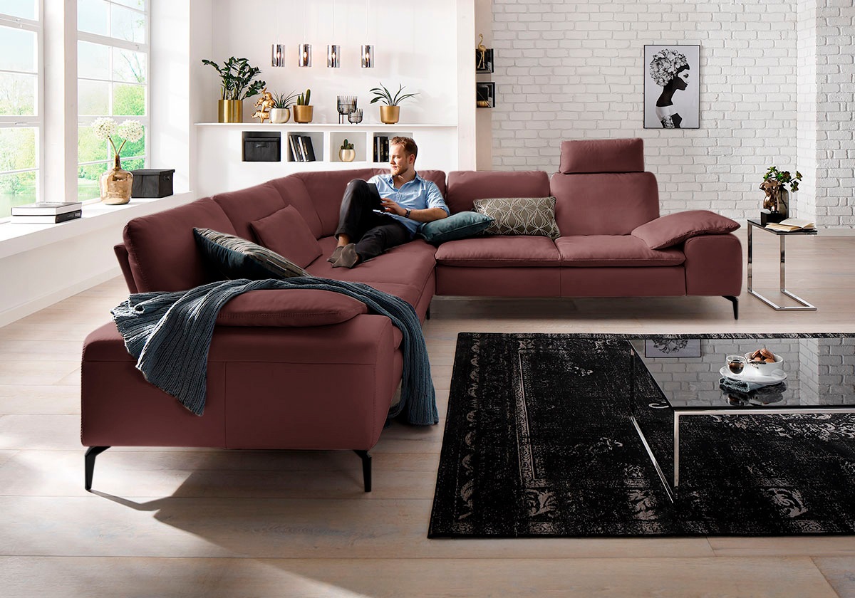 W.SCHILLIG Ecksofa "valentinoo, Designsofa, elegant und bequem, L-Form" mit günstig online kaufen