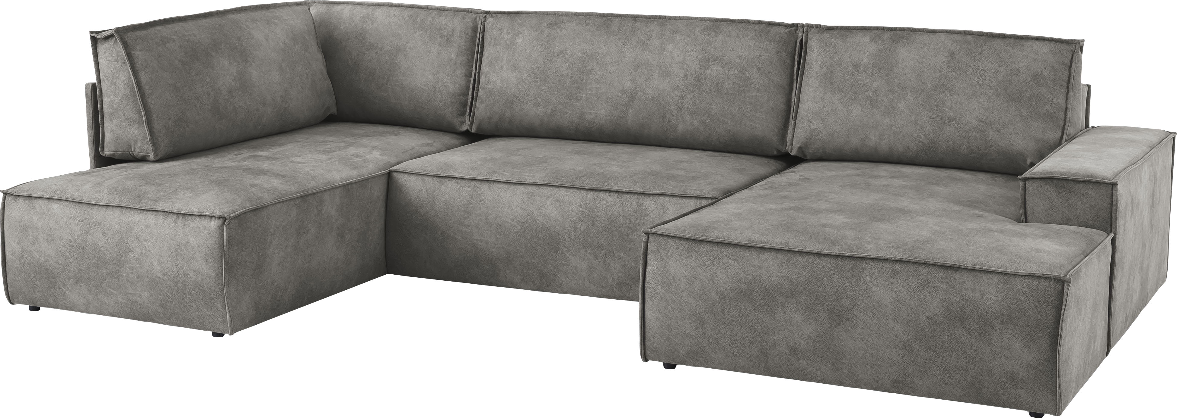 Thumbnail - Home affaire Wohnlandschaft "SHERWOOD 329 cm, U-Form, Schlafsofa," Schlaffunktion m. Bettkasten (194x139 cm), Cord, Vint...