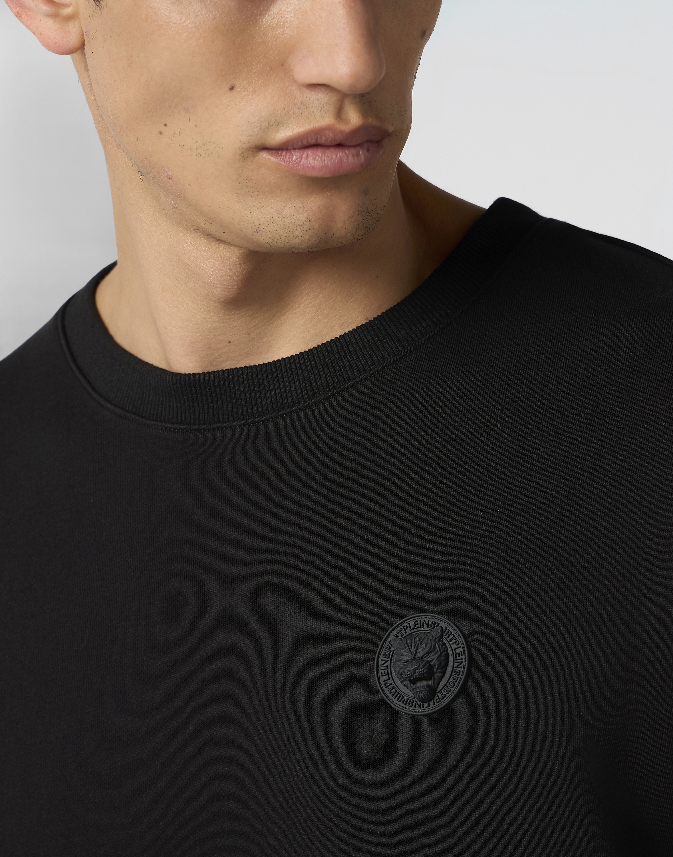 Thumbnail - PLEIN SPORT Sweatshirt "Fleece Round Neck Sweatshirt 3D Tiger"