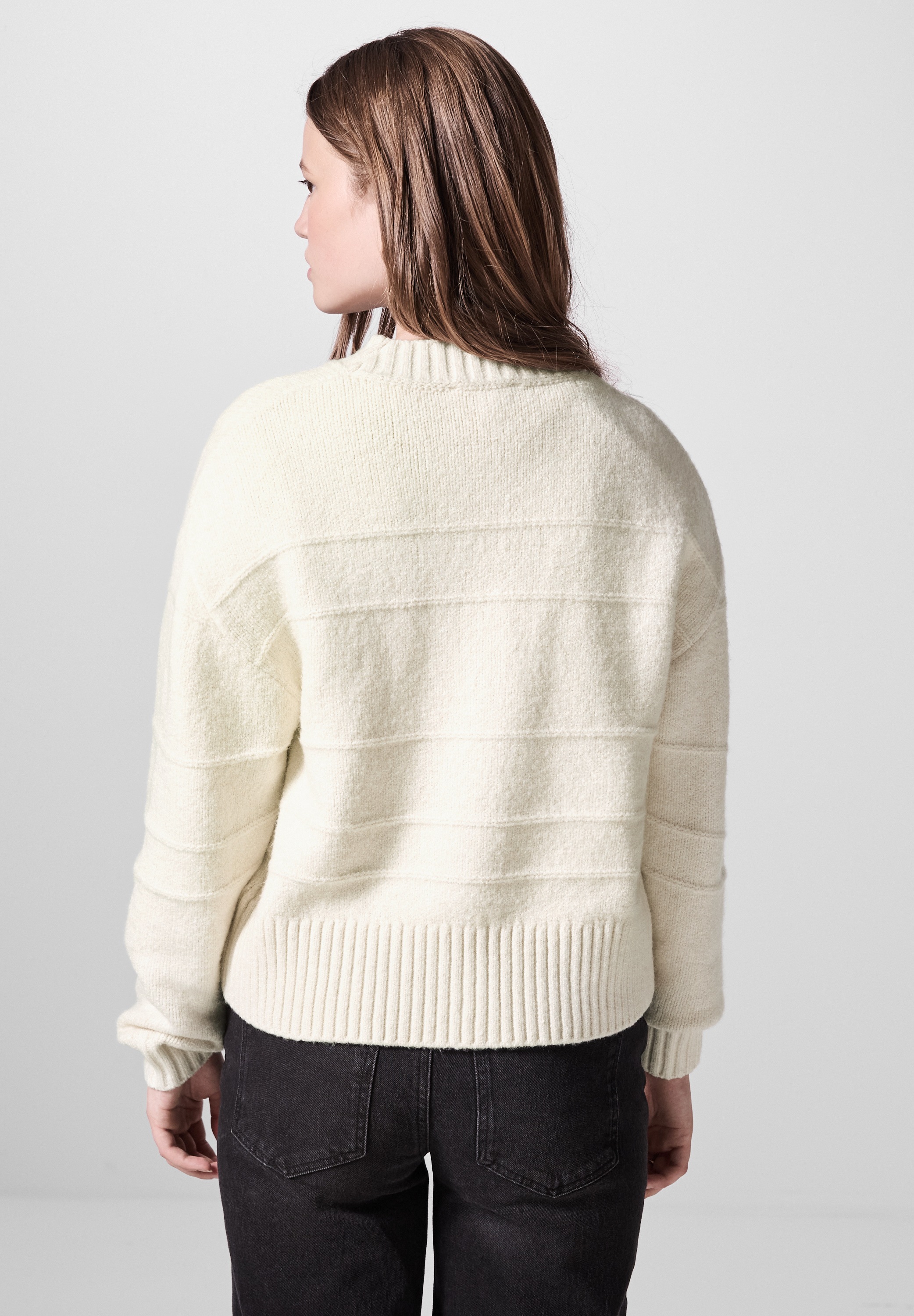 STREET ONE STUDIO Strickpullover, Rundhalsausschnitt