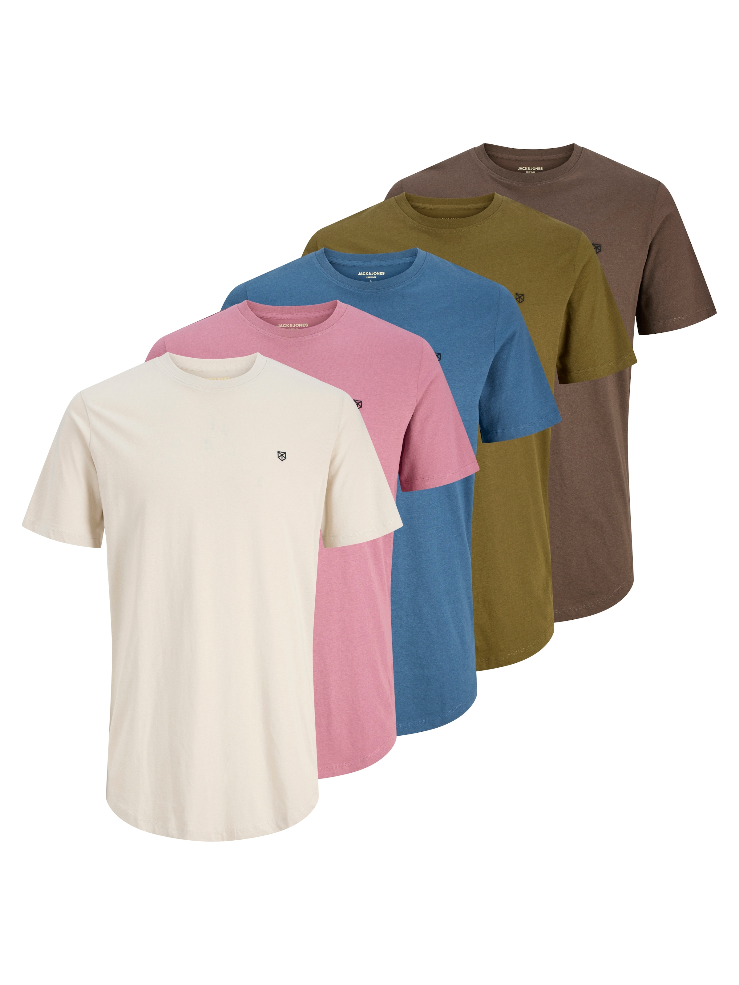 Jack & Jones Rundhalsshirt "JPRBLABRODY TEE SS CREW NECK 5PK MP", (Packung, günstig online kaufen