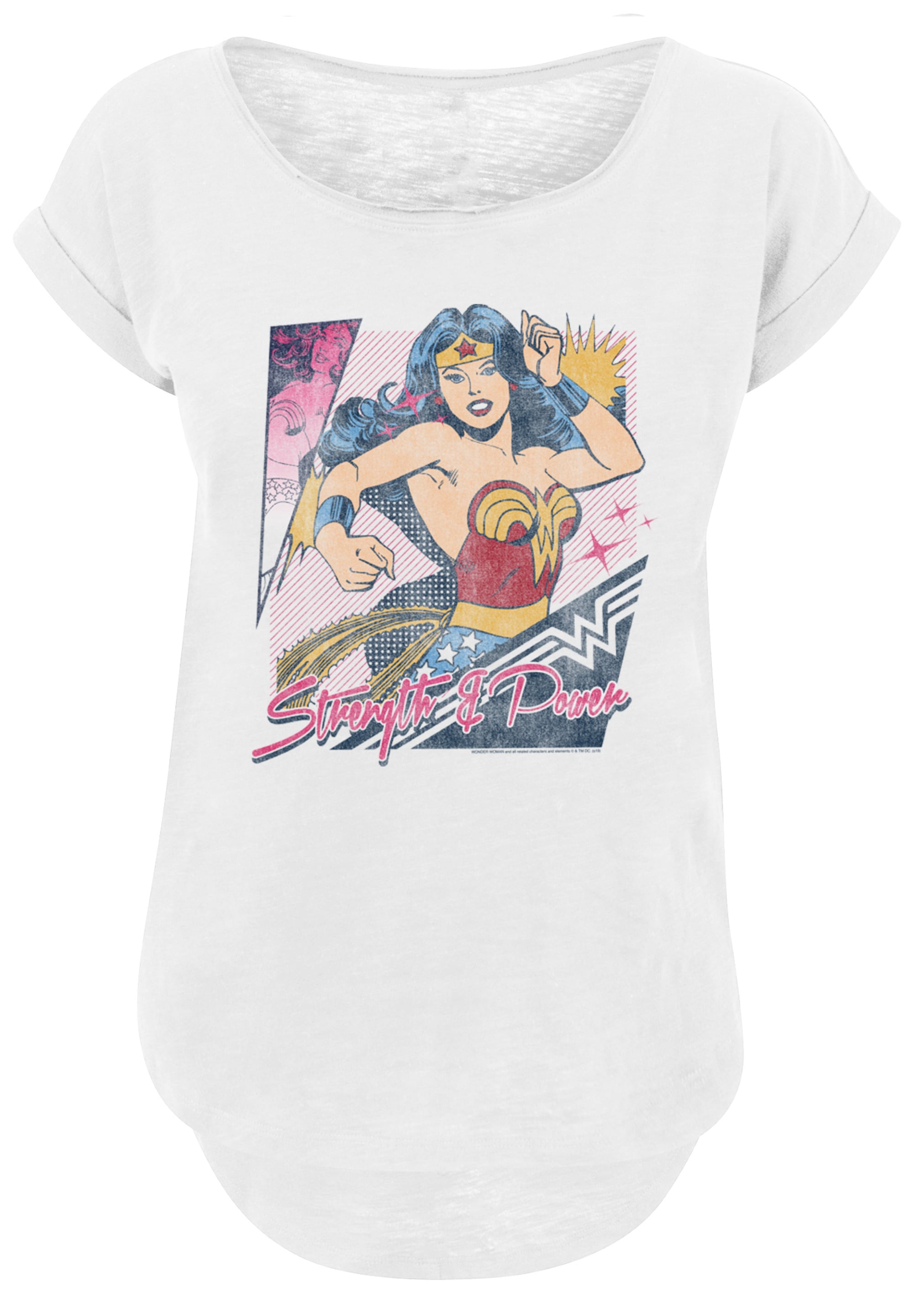 F4NT4STIC T-Shirt »DC Comics Wonder Woman Strength & Power«, Print