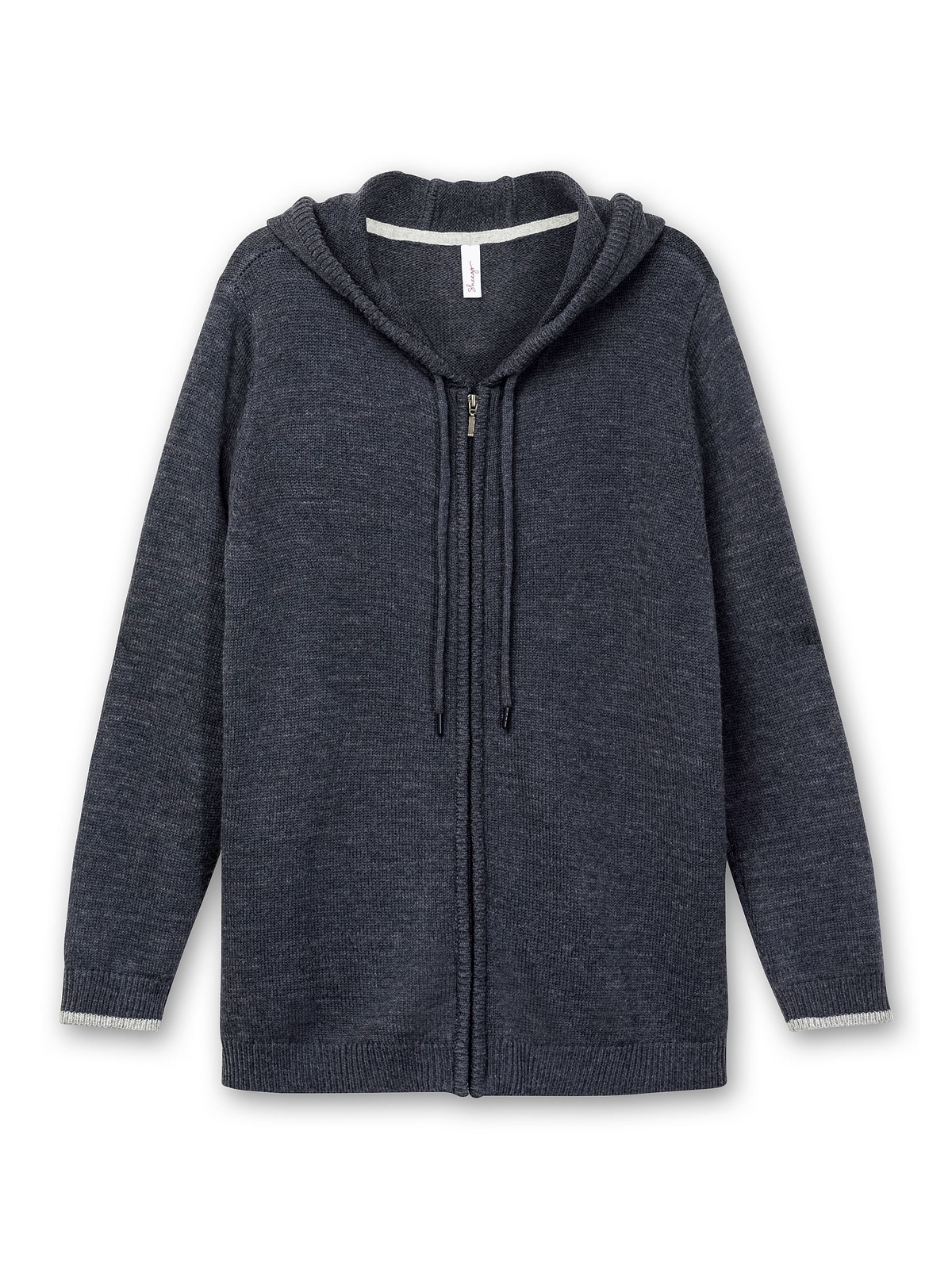 Sheego Kapuzenstrickjacke »Große Größen«, kuschelig weich, mit Kaschmiranteil