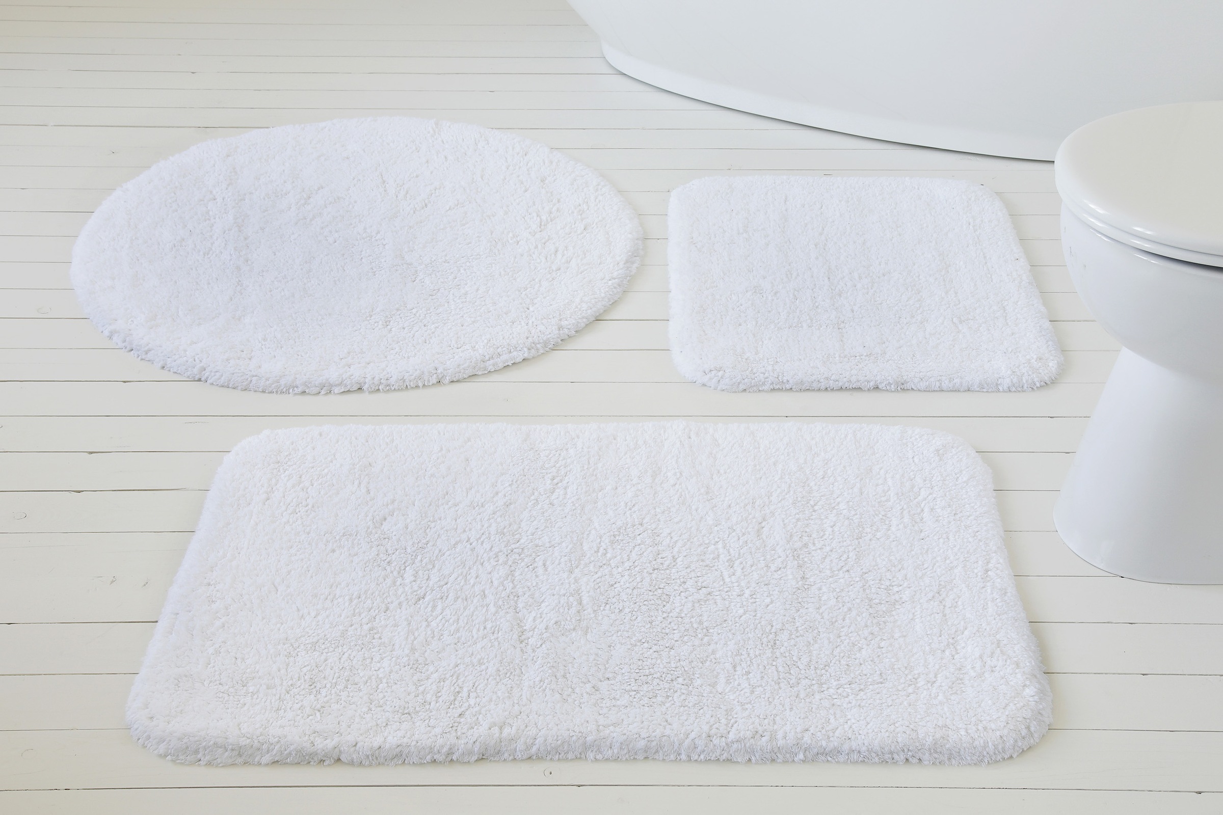 my home Badematte »Kian«, fußbodenheizungsgeeignet, Badvorleger, Badteppich aus 100%Baumwolle, weich, waschbar, saugfähig