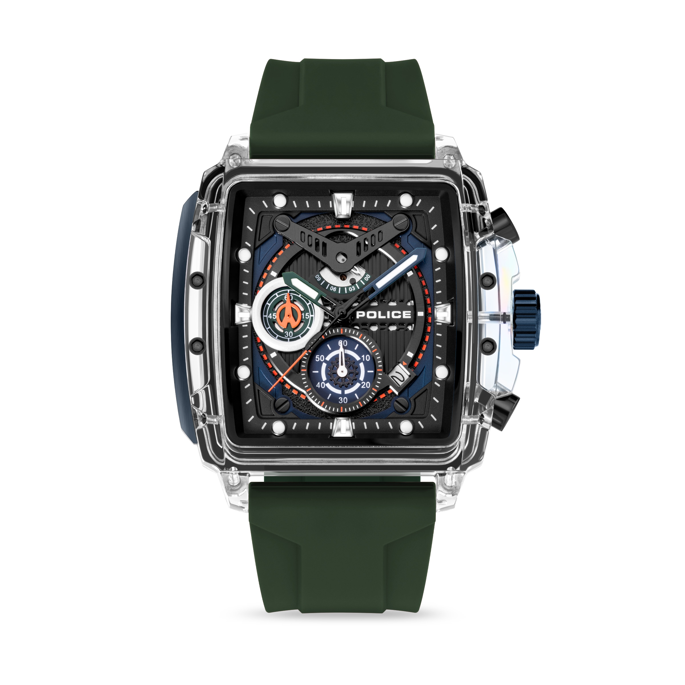 Police Chronograph »Clout Set« Quarzuhr, Armbanduhr, Herrenuhr, Silikonarmband