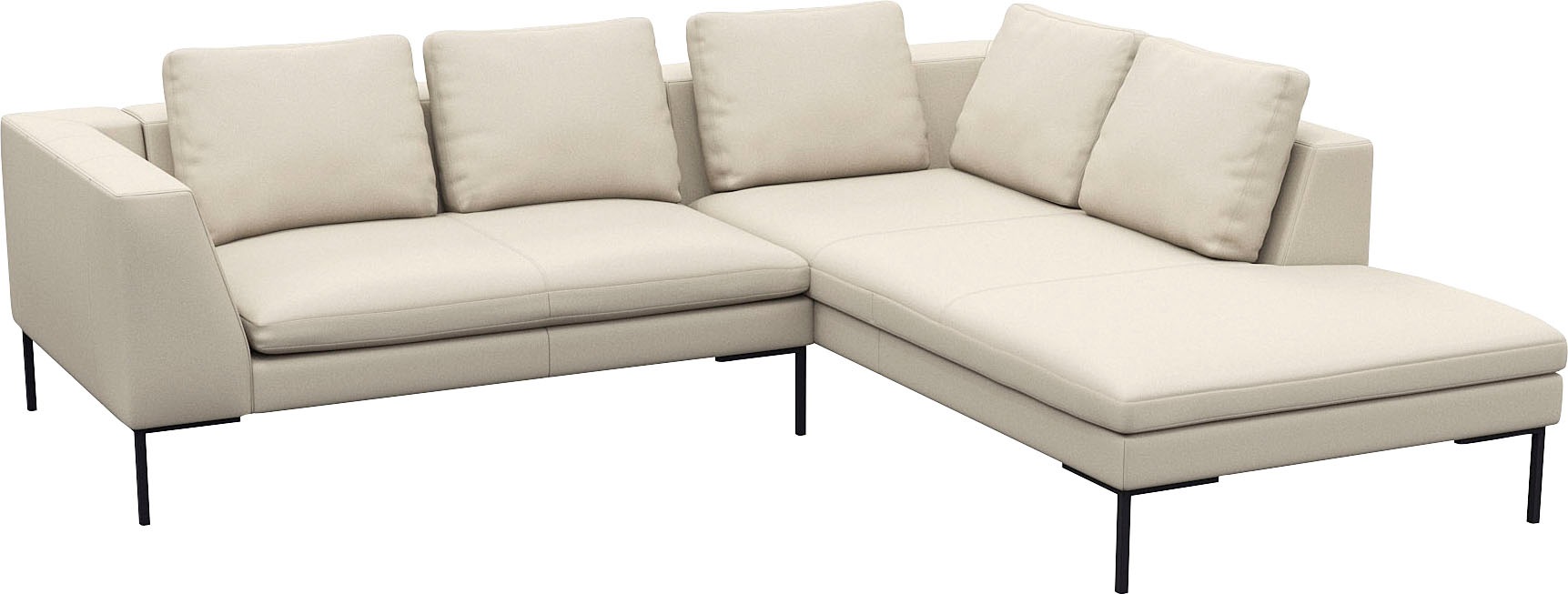 FLEXLUX Ecksofa "Loano, superbequemer Sitzkomfort durch Kaltschaum im Sitz, günstig online kaufen