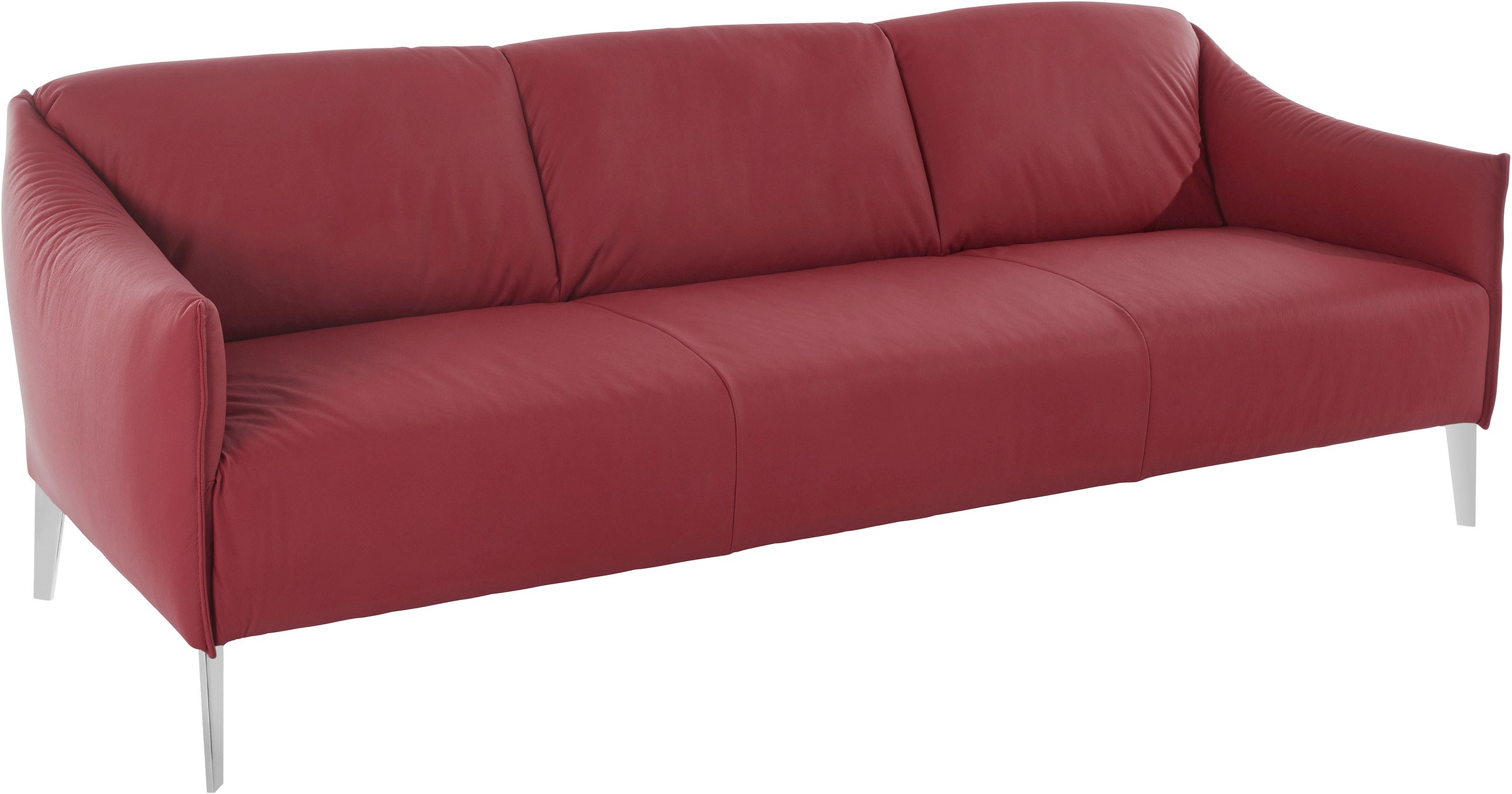 W.SCHILLIG 3-Sitzer »sally«, mit Metall-Winkelfüßen in Chrom glänzend, Breite 224 cm