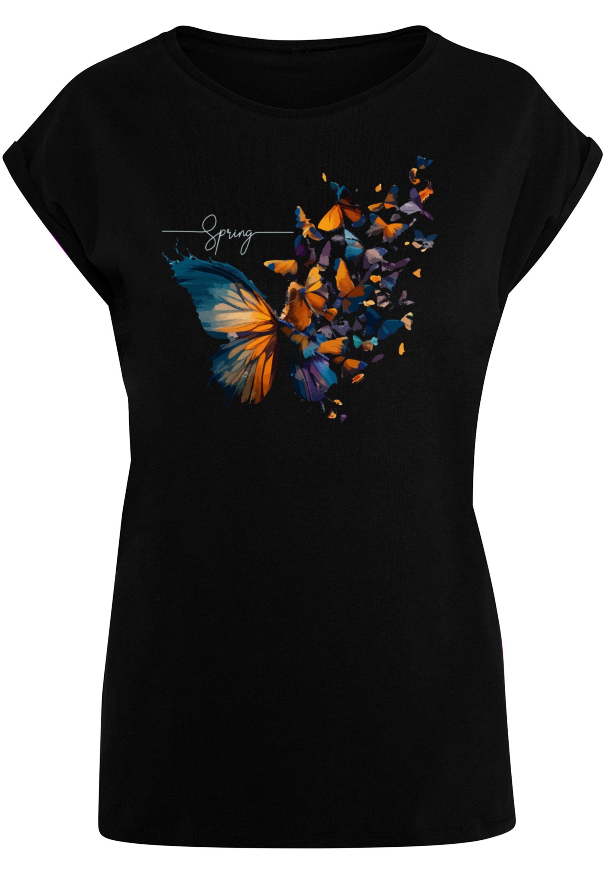F4NT4STIC T-Shirt »Schmetterling Frühling«, Print