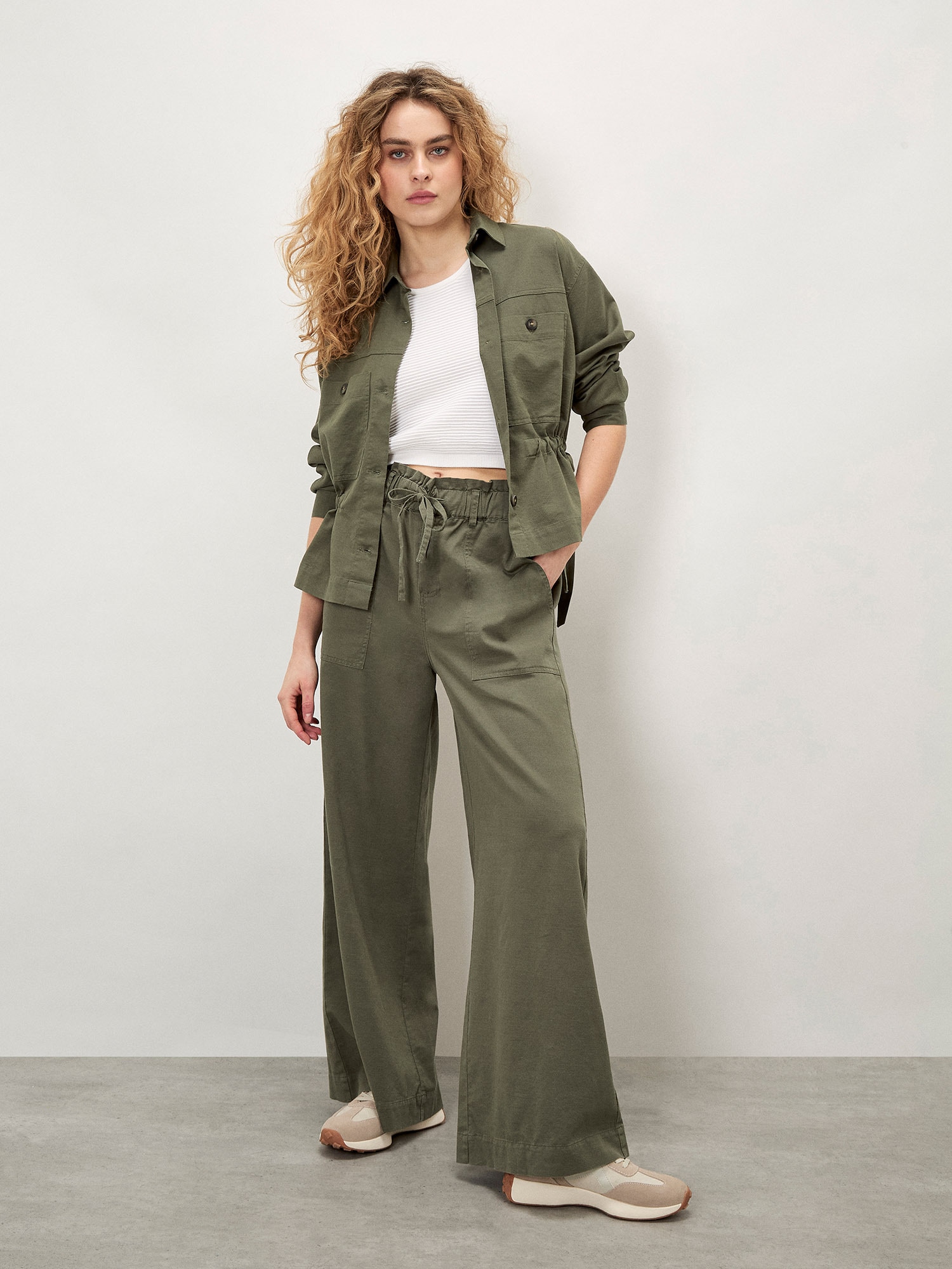 Apricot Stoffhose "Leichte Hose" mit praktischen Taschen