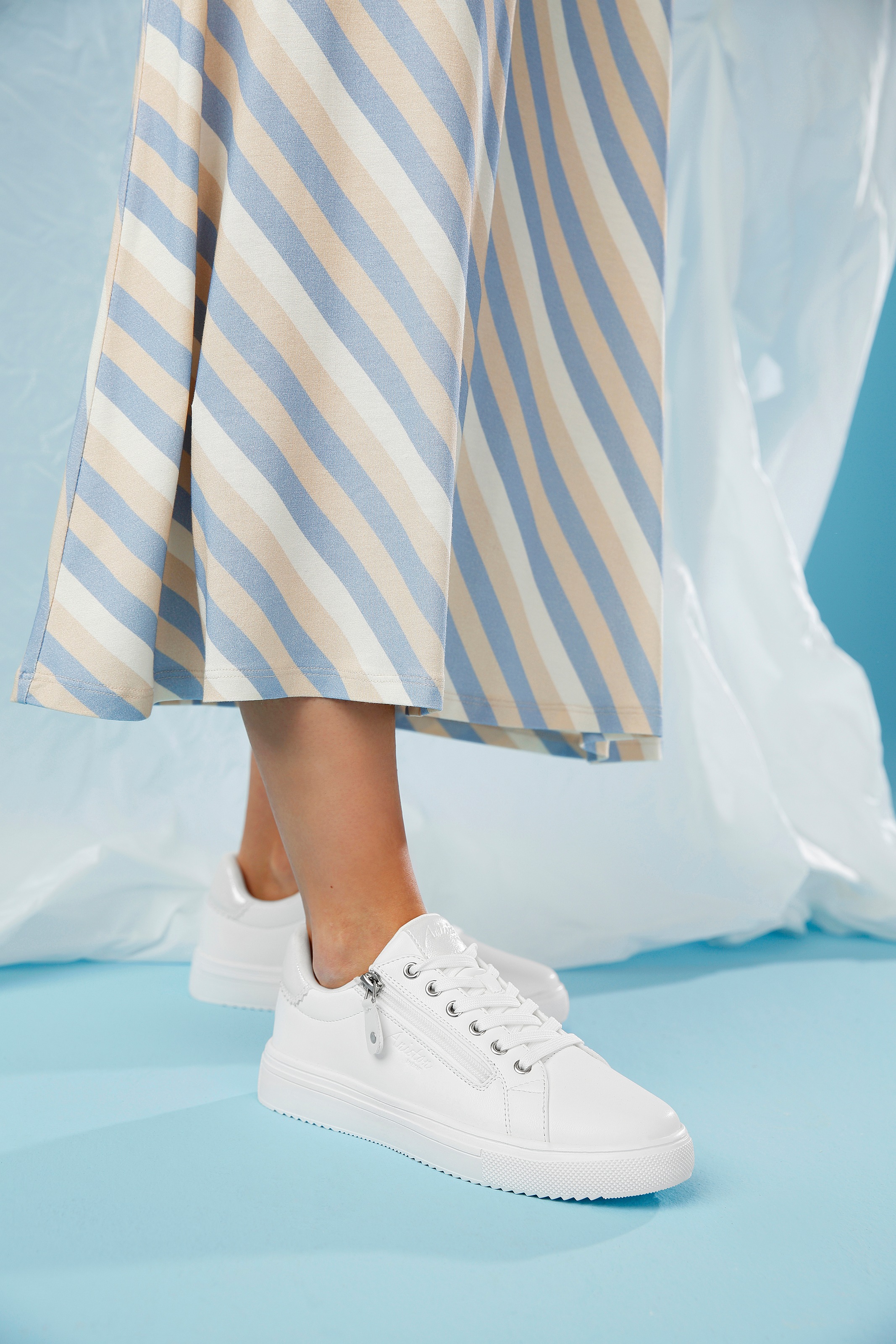 Aniston SHOES Sneaker Schnürschuh, Freizeitschuh mit Reißverschluss - NEUE günstig online kaufen