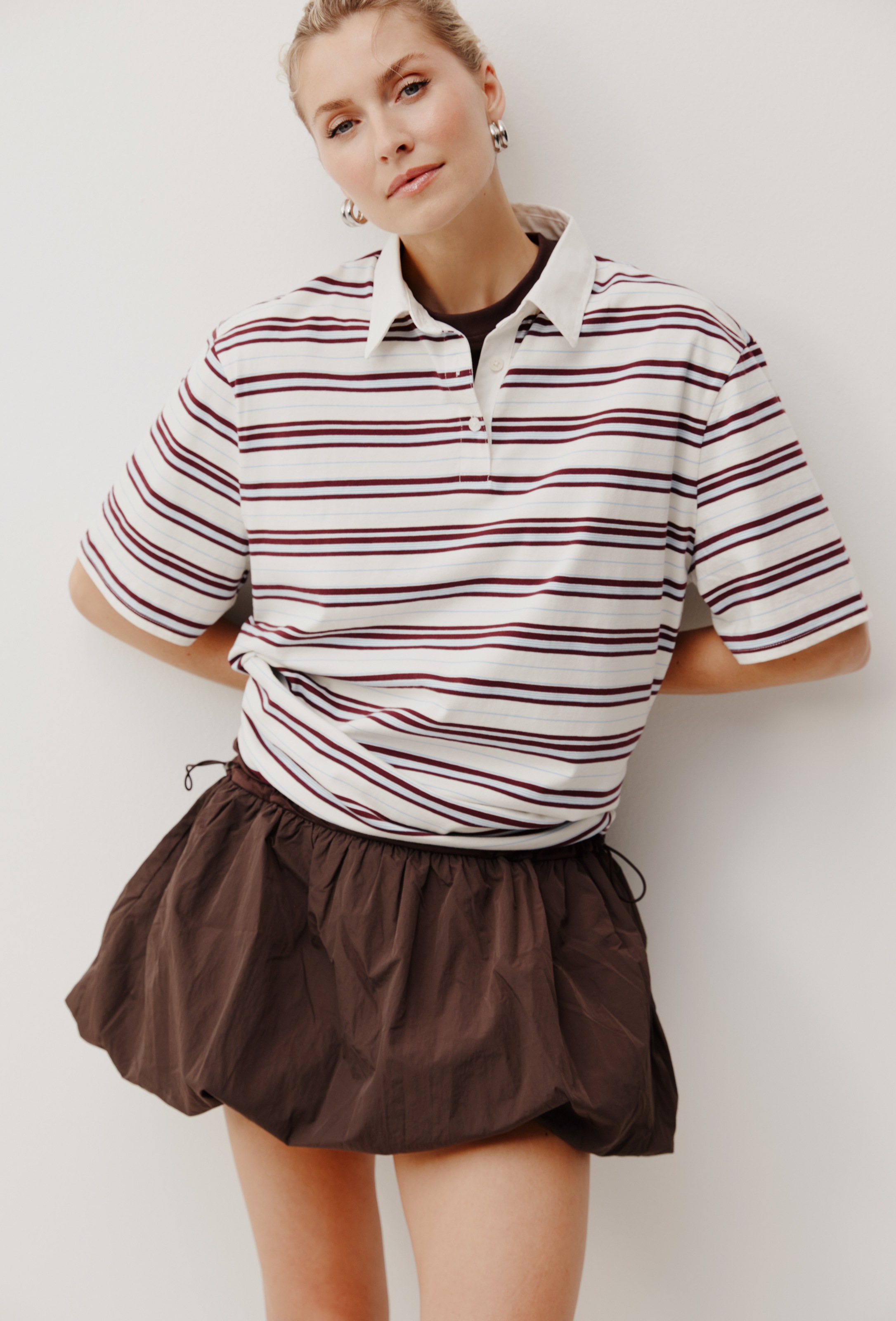 LeGer Poloshirt "Cora, LeGer by Lena Gercke" aus Baumwolle, Oversize Fit günstig online kaufen