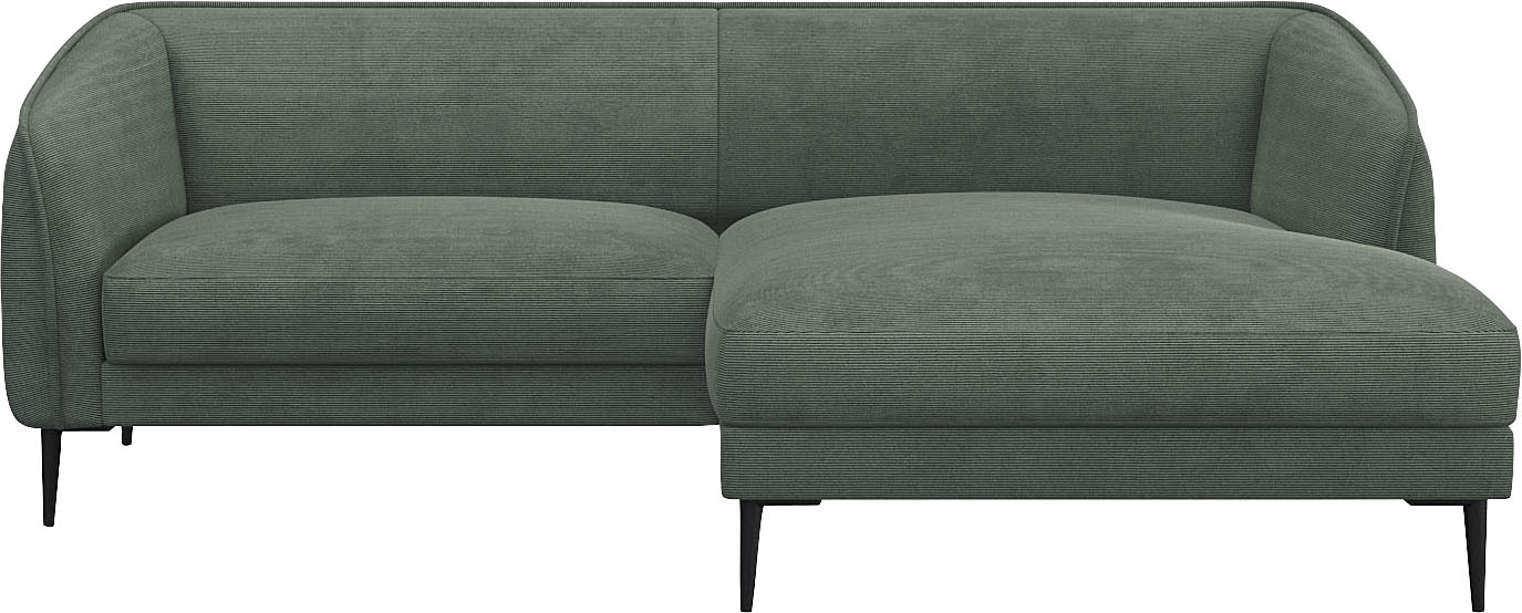 FLEXLUX Ecksofa "Belle Designsofa, bequem durch Kaltschaum im Sitz" Skandinavisches Design, In hochwertiger Verarbeitung, B/T 218/149 cm