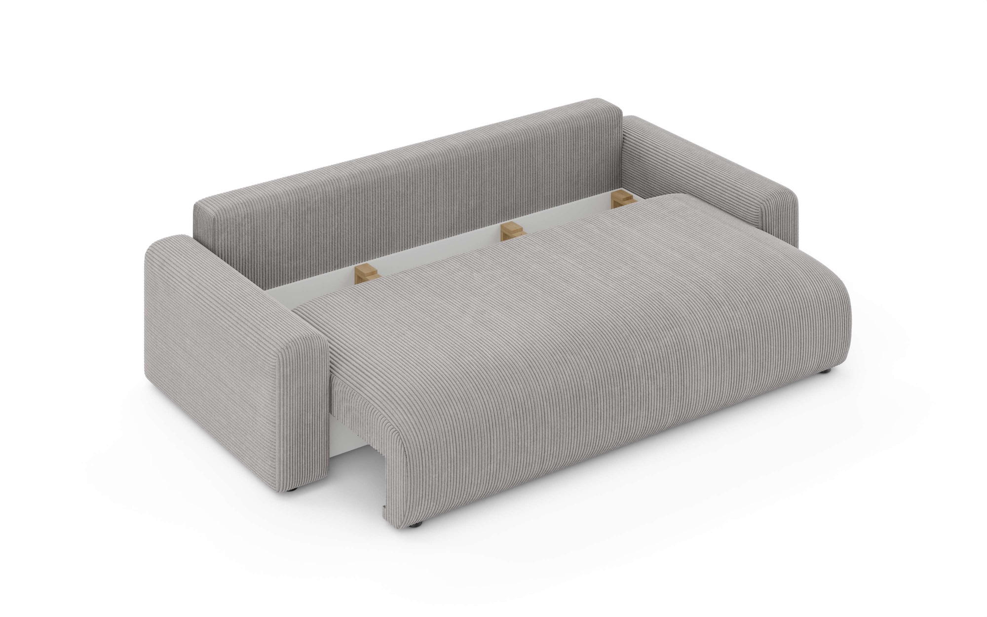 Home affaire Big-Sofa »LAKESIDE klein 3-Sitzer Schlafsofa mit Bettkasten, Breite 238 cm« Liegefläche 149x195 cm, hoher Sitzkomfort, Maße B/T/H: 238/98/85cm
