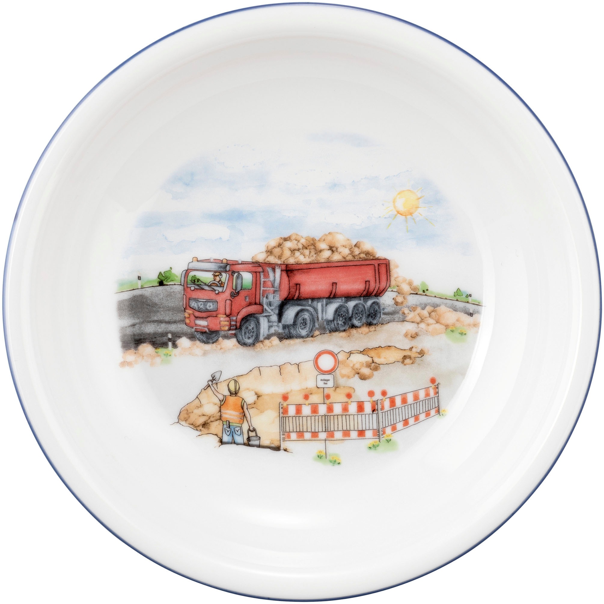 Seltmann Weiden Suppenteller »Compact - Auf der Baustelle«, (1 St.), rund 20 cm