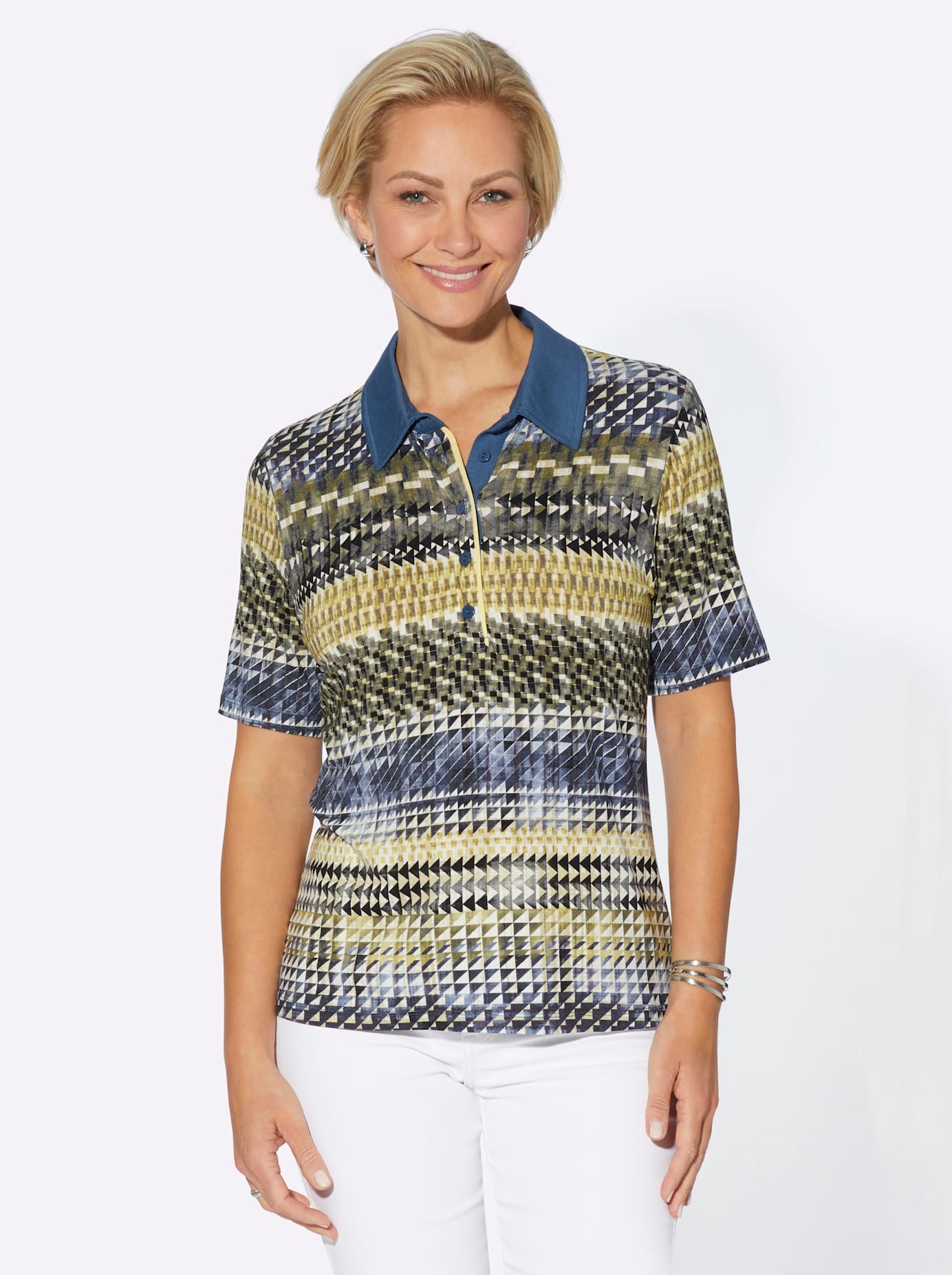 Casual Looks Poloshirt "Poloshirt" 1 Stk. tlg. günstig online kaufen
