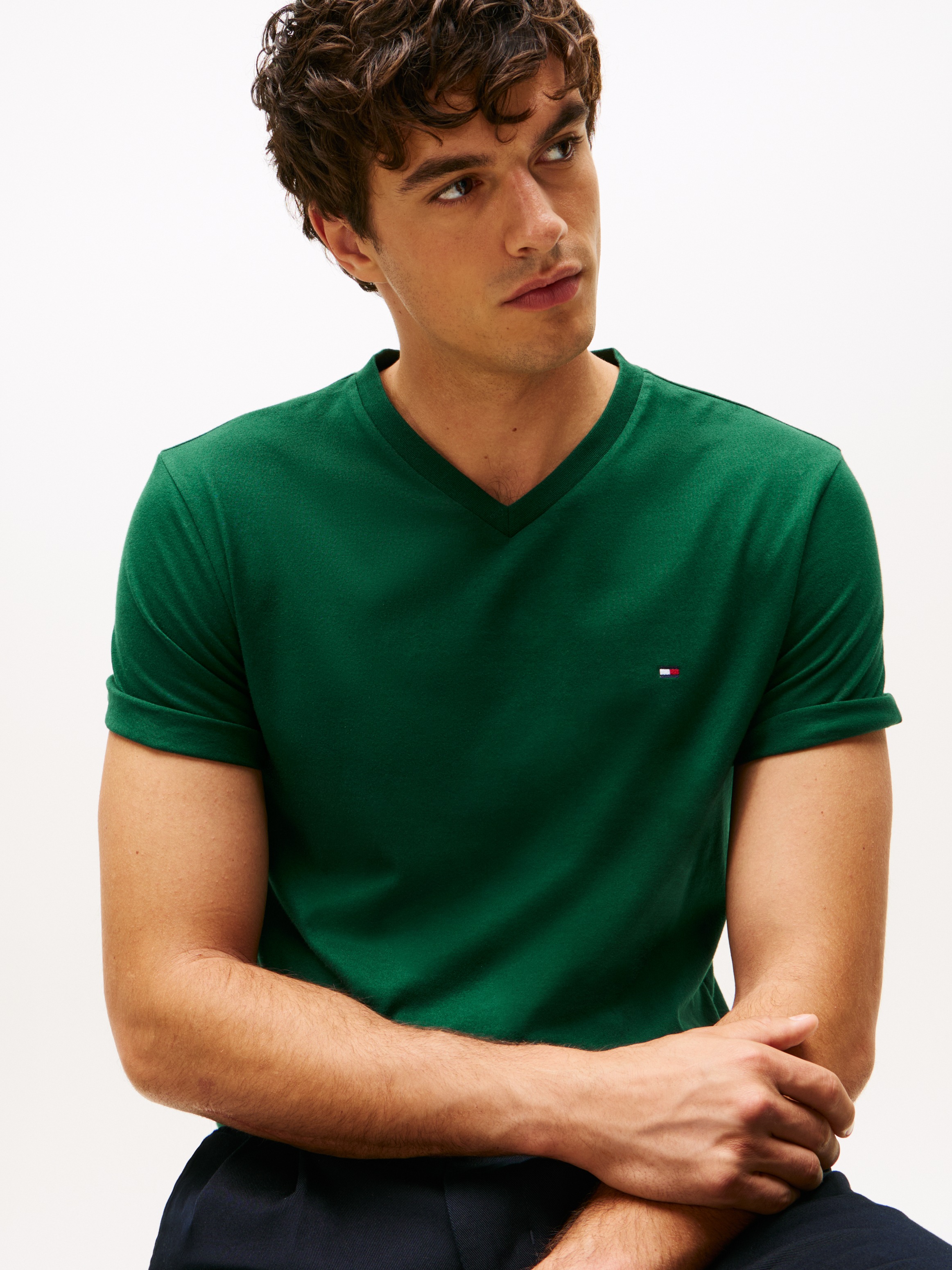 Tommy Hilfiger V-Shirt "ESSENTIAL V-NECK TEE" günstig online kaufen