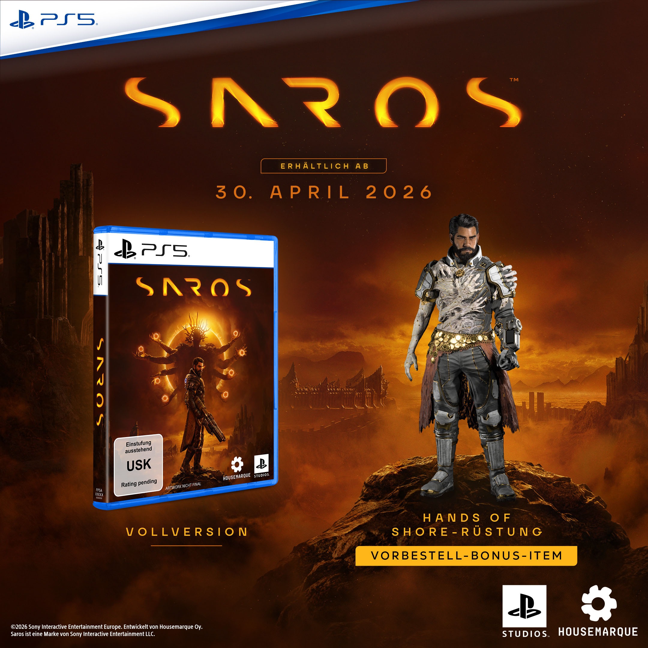 PLAYSTATION 5 Spielesoftware "Saros", PlayStation 5ohne farbbezeichnung, Spielesoftware