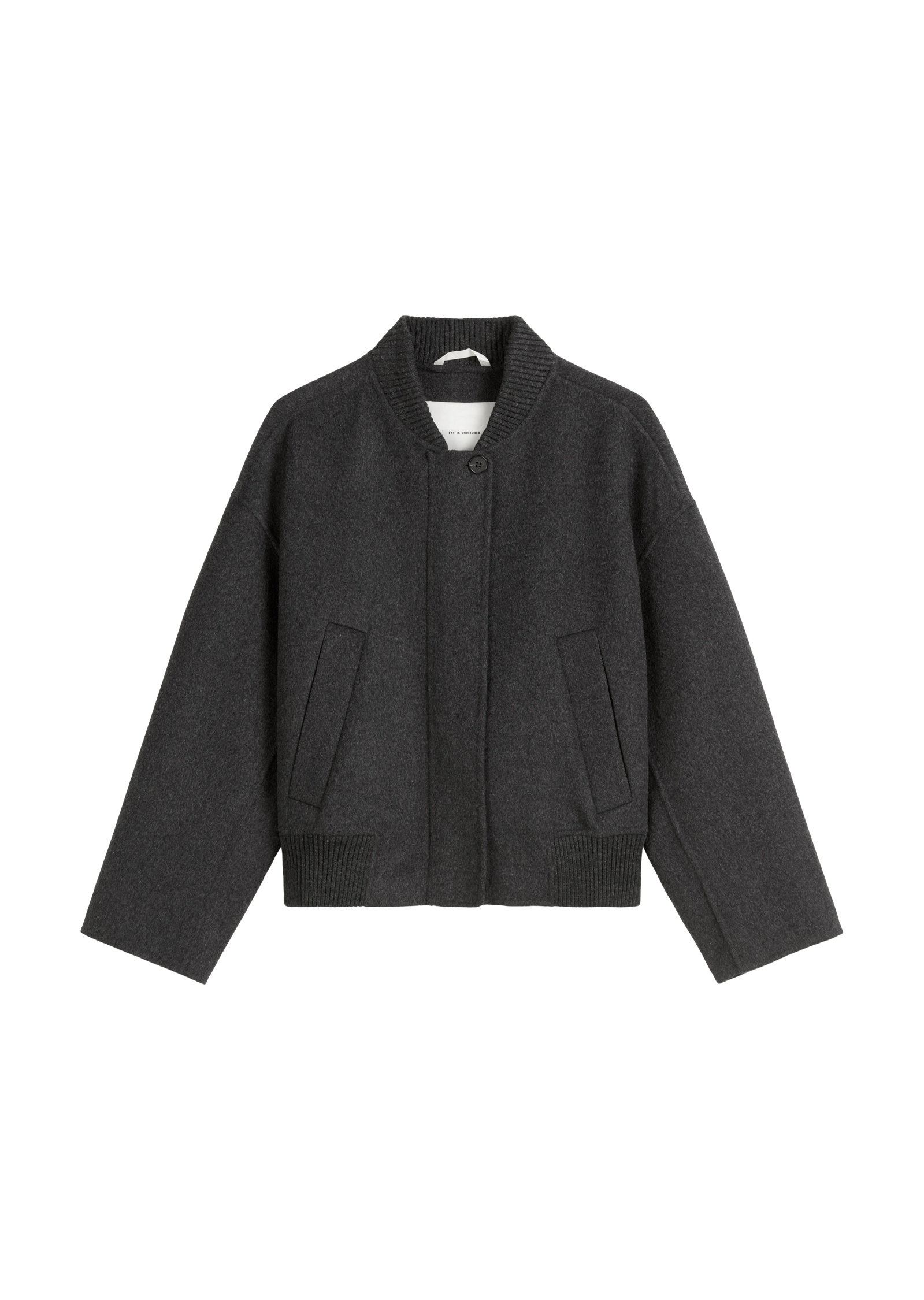 Marc O'Polo Outdoorjacke »aus Wolle-Mix«, ohne Kapuze