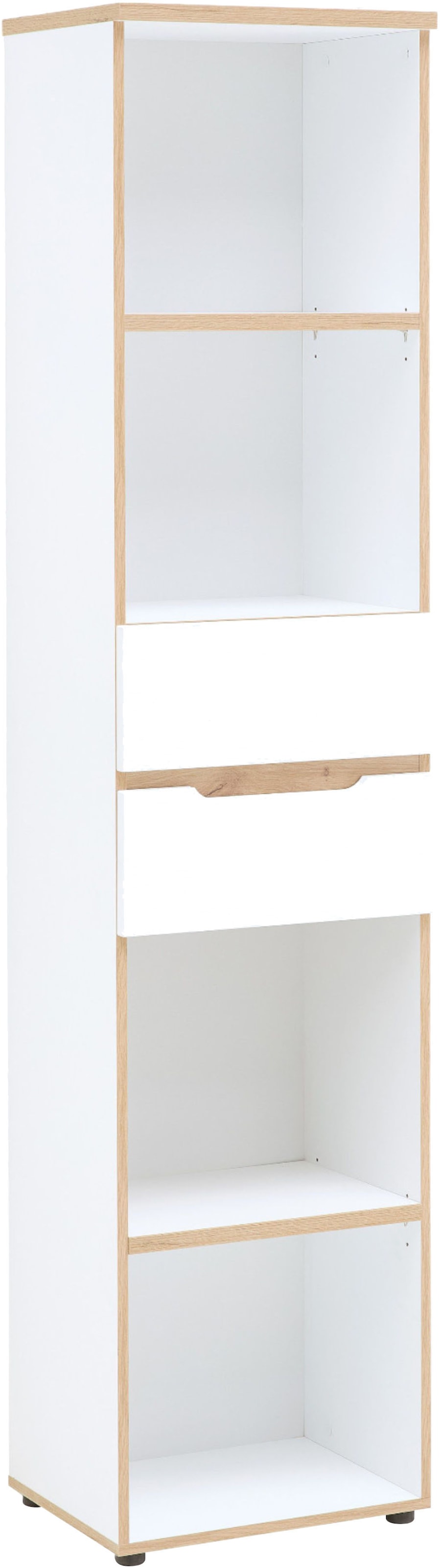 Aktenregal INNOSTYLE, B:45cm H:197cm T:38cm, weiß, Holzwerkstoff, MDF, Regale, "Memphis Büroregal, 45x197x38cm (B/H/T)"