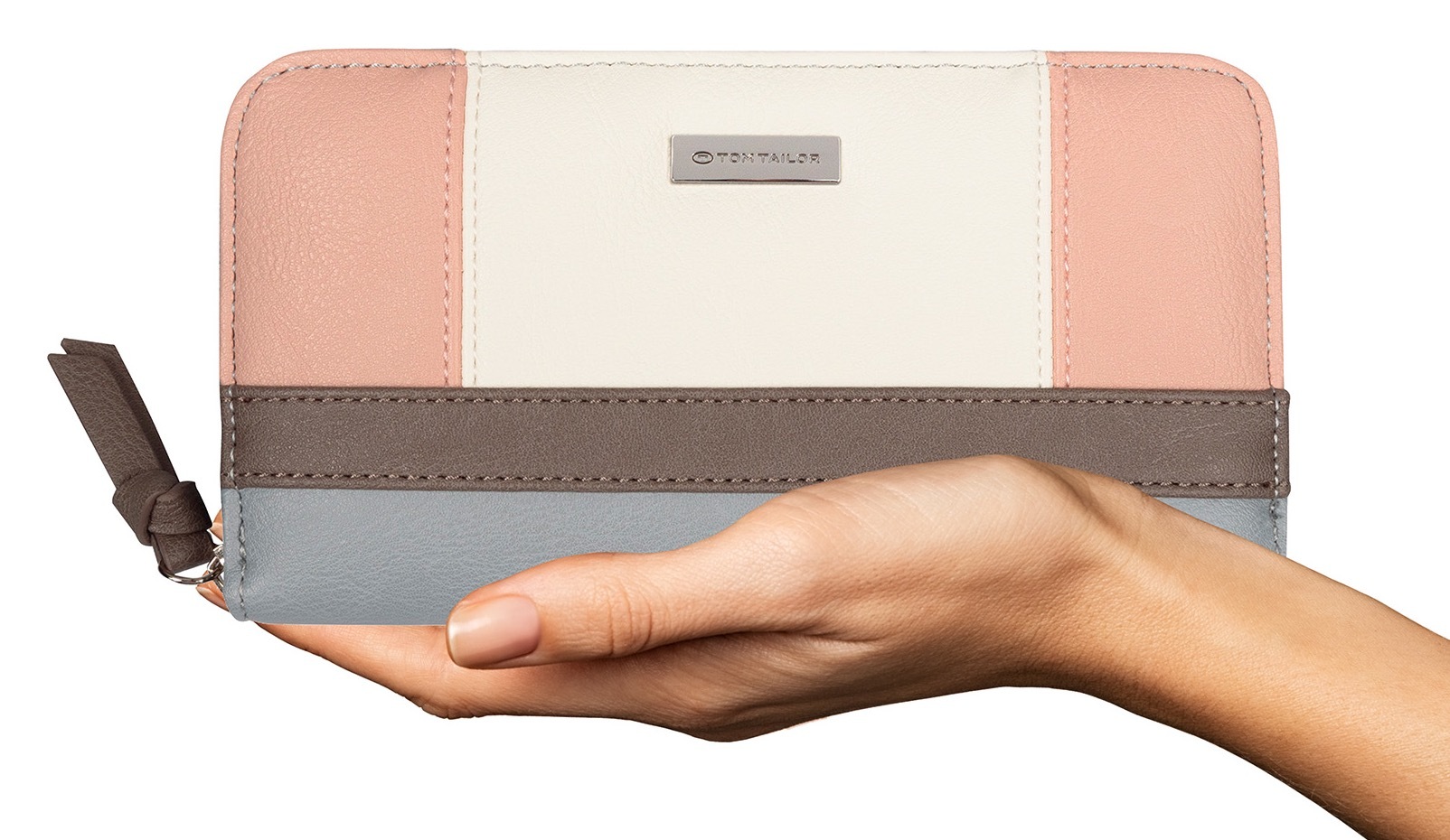 TOM TAILOR Geldbörse "Juna" aus soft genarbtem ledrigen Material mit glänze günstig online kaufen