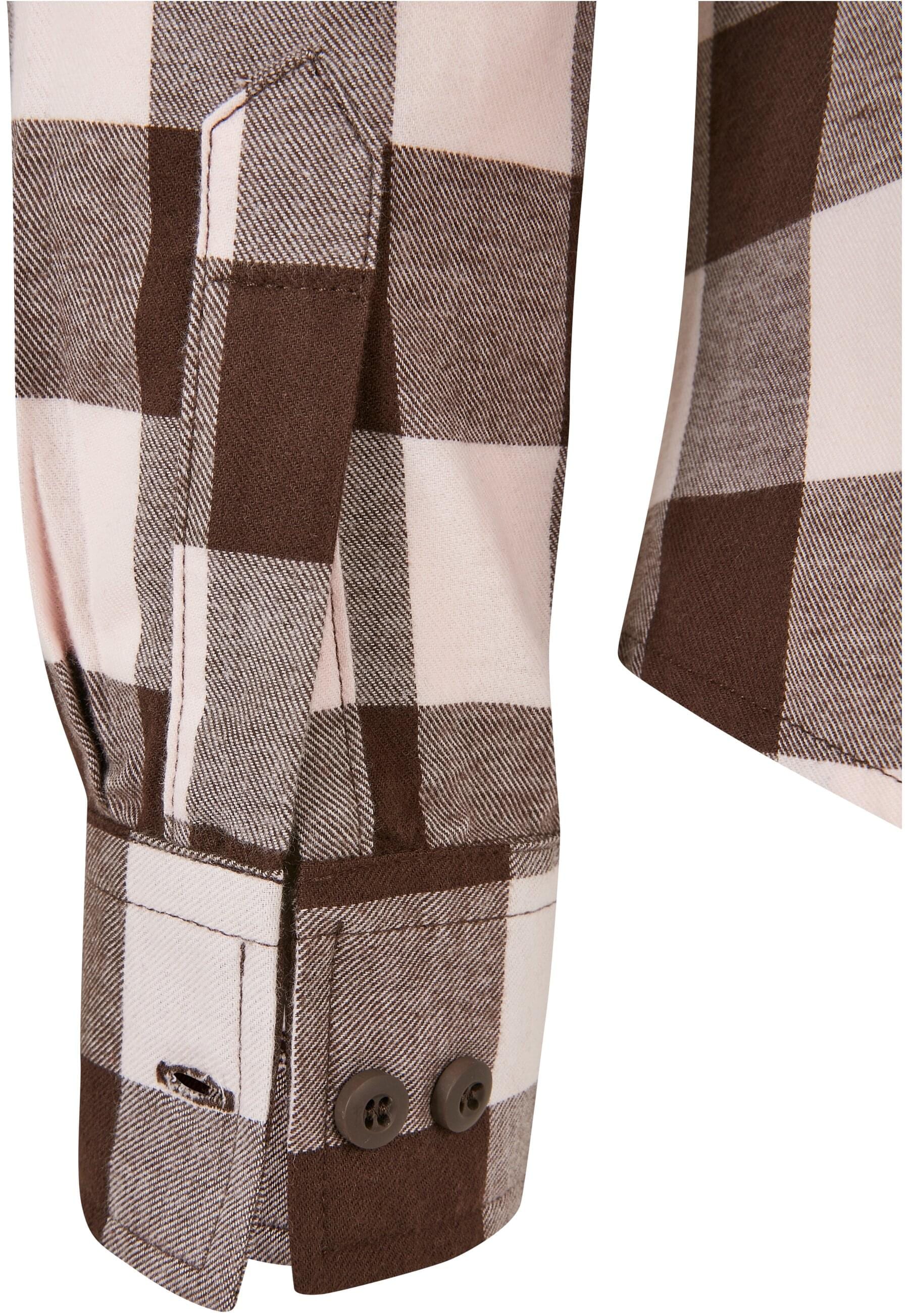 URBAN CLASSICS Langarmhemd »Urban Classics Damen Ladies Turnup Checked Flanell Shirt«, (1 tlg.)