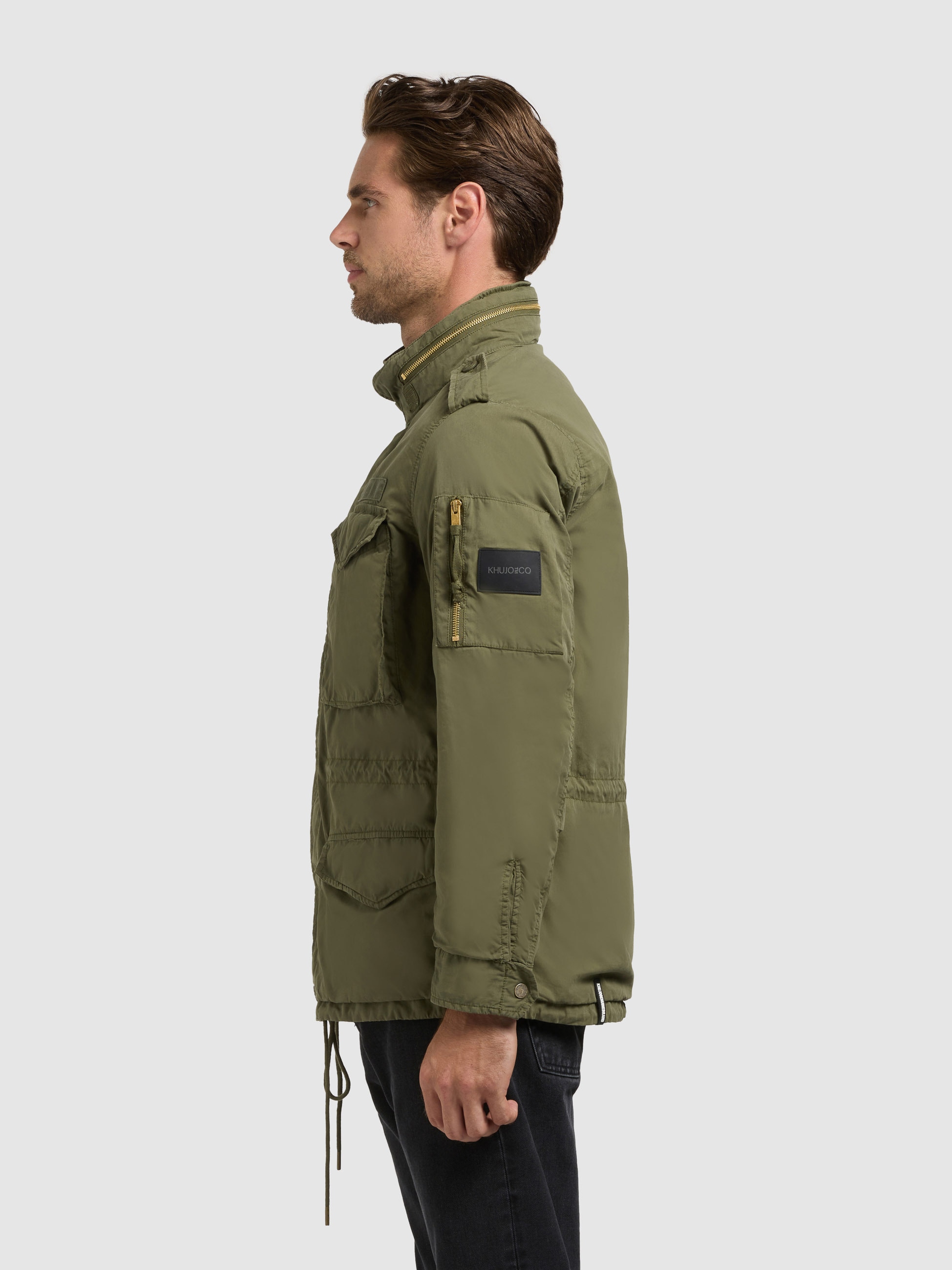 khujo Fieldjacket »OVIN« mit Kapuze
