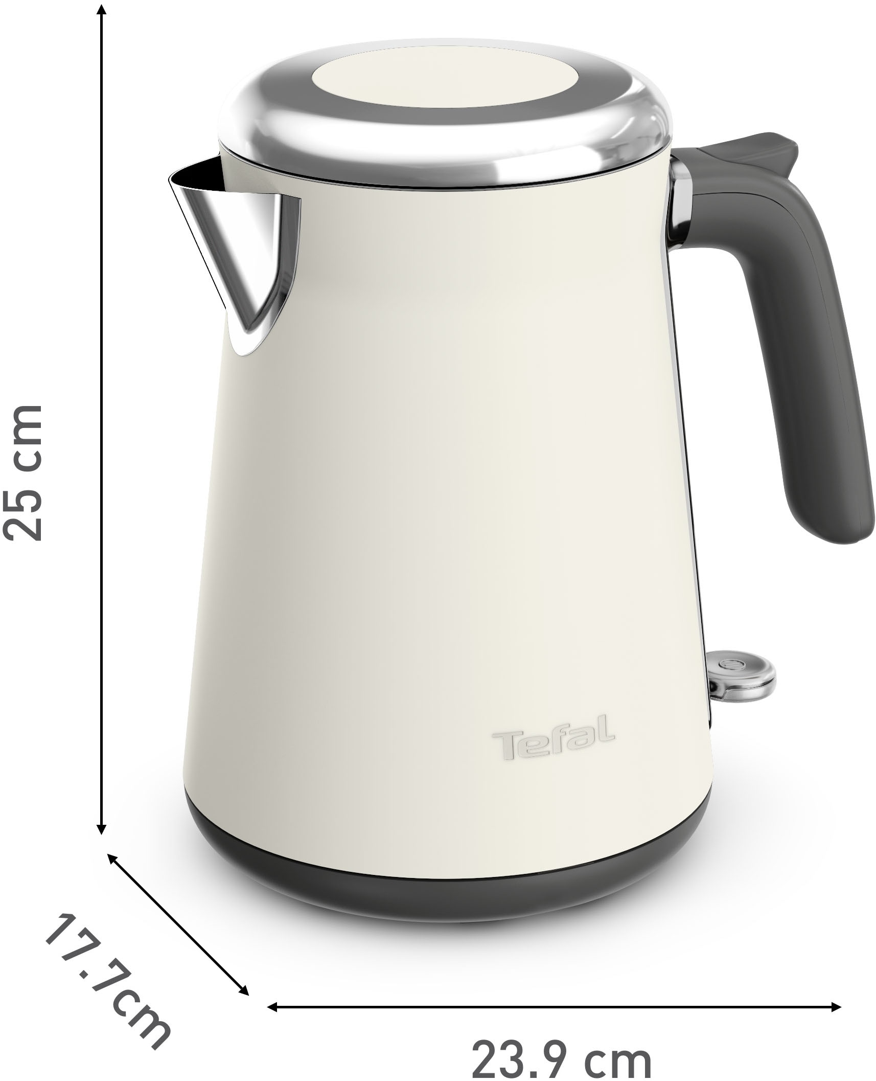 Tefal Wasserkocher »KI666A Collection«, 1,7 l, 2400 W, Deckelöffnung auf Knopfdruck, großes Fassungsvermögen von 1,7 l