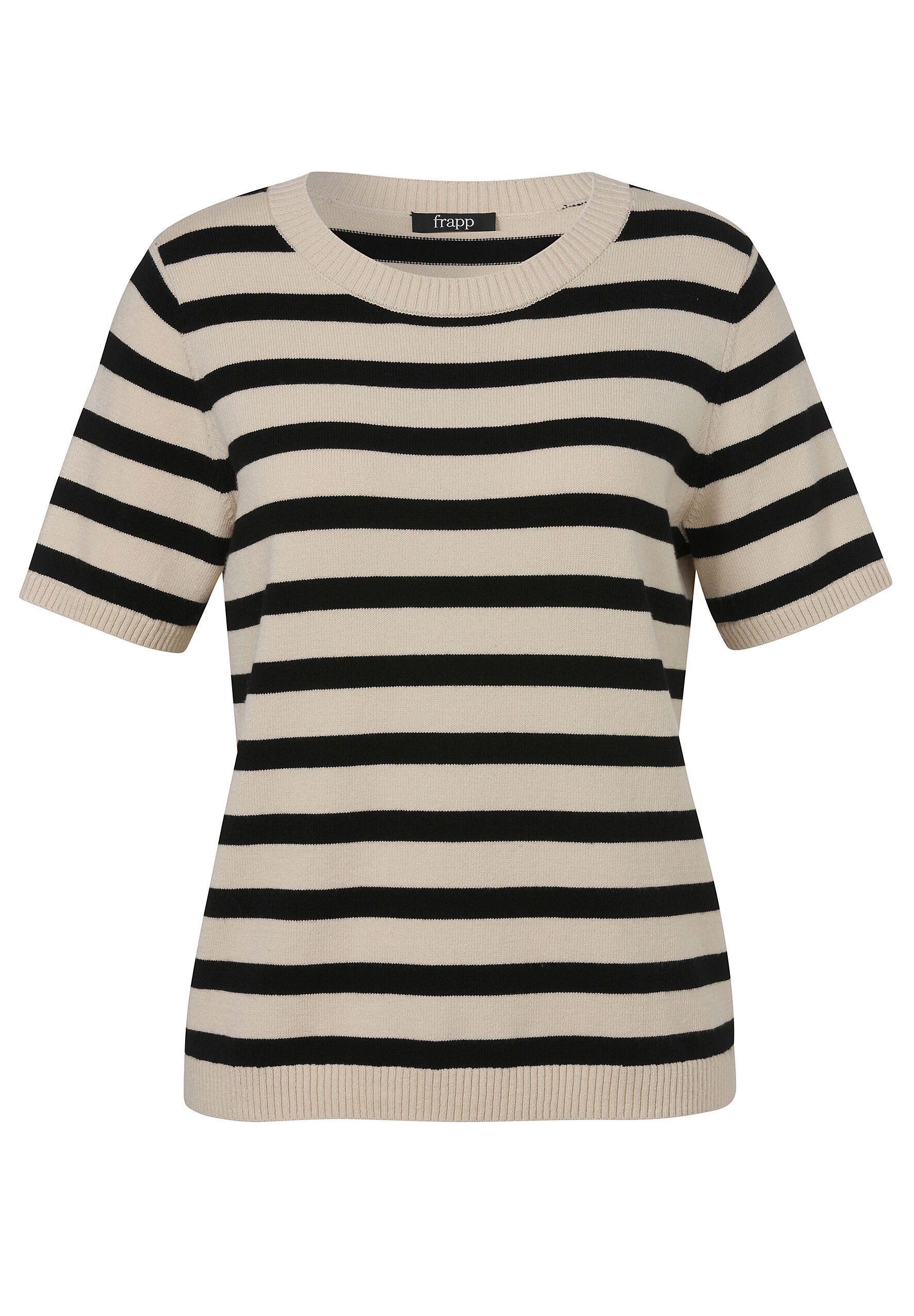 FRAPP Rundhalspullover "FRAPP Pullover" Große Größen