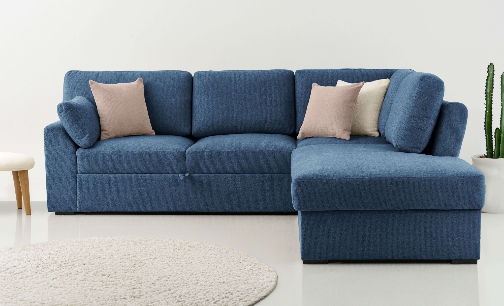 OTTO home Ecksofa "Citry" Breite 242 cm, Chenille, Bettfunktion, Bettkasten, L-Form