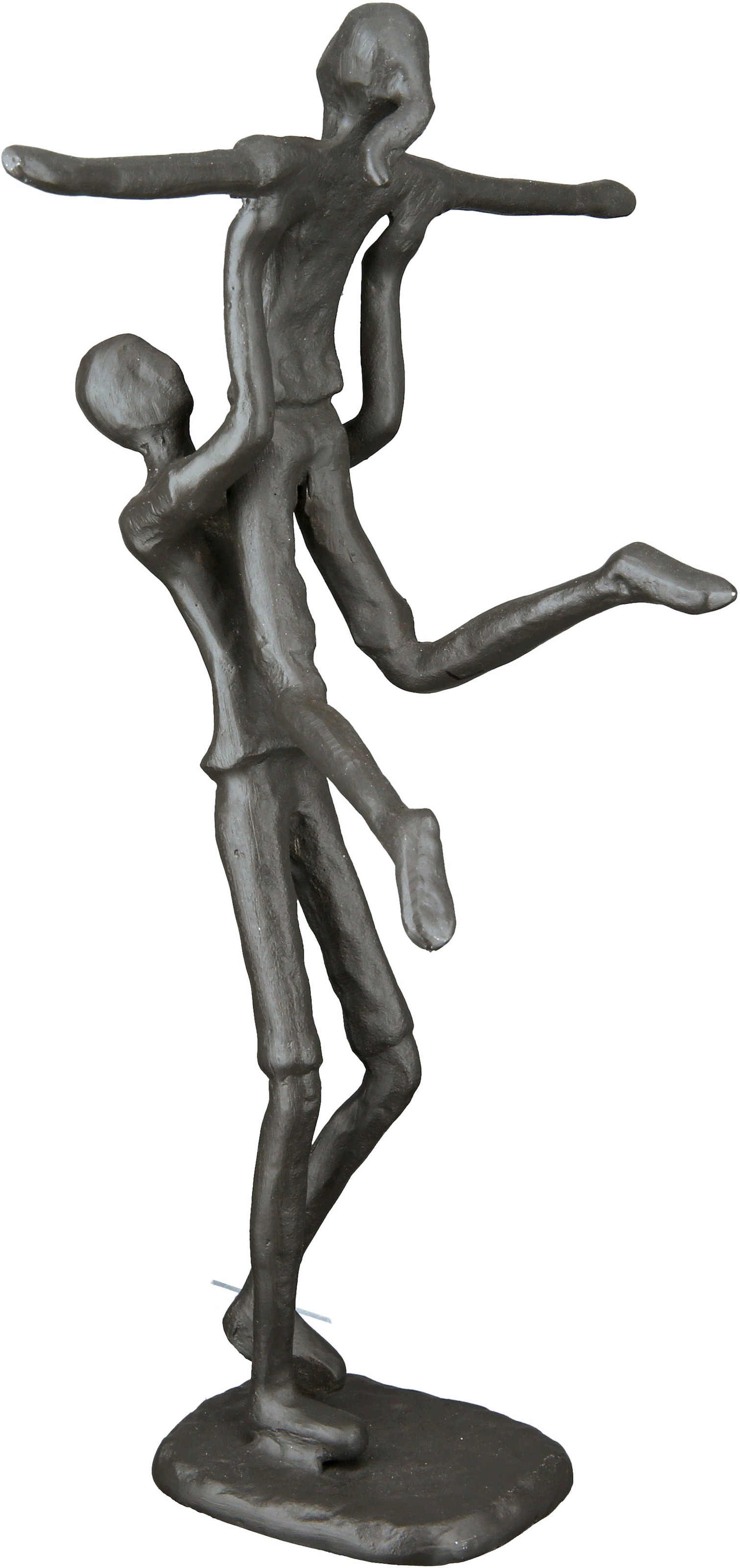 Casablanca by Gilde Dekofigur »Design Skulptur Hebefigur, braun«, Dekoobjekt, aus Metall, Höhe 23,5 cm, Pärchen, Wohnzimmer
