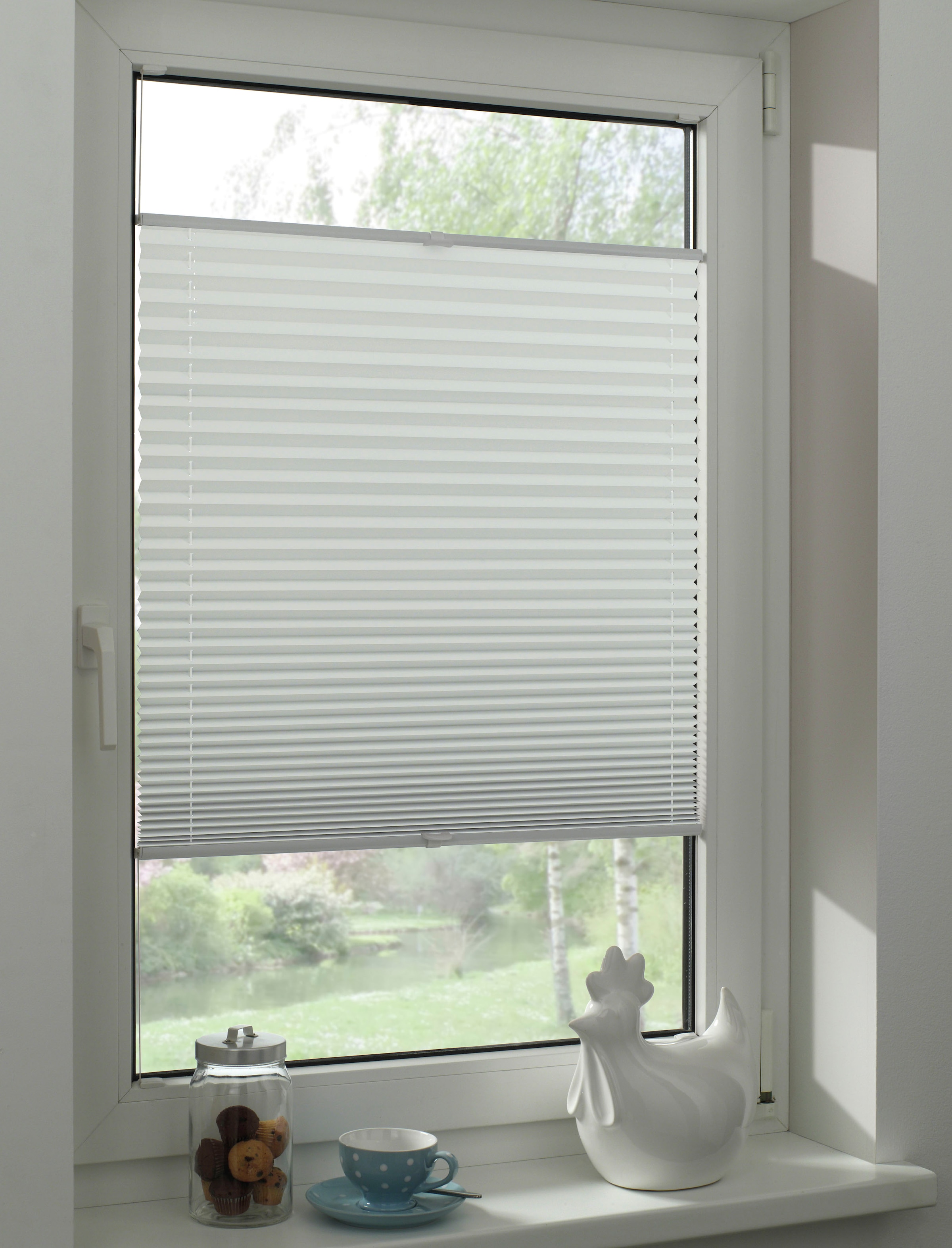 GARDINIA Plissee »Concept Thermo« abdunkelnd energiesparend mit Bohren verspannt verschraubt, Innovative Träger- und Montagetechnik