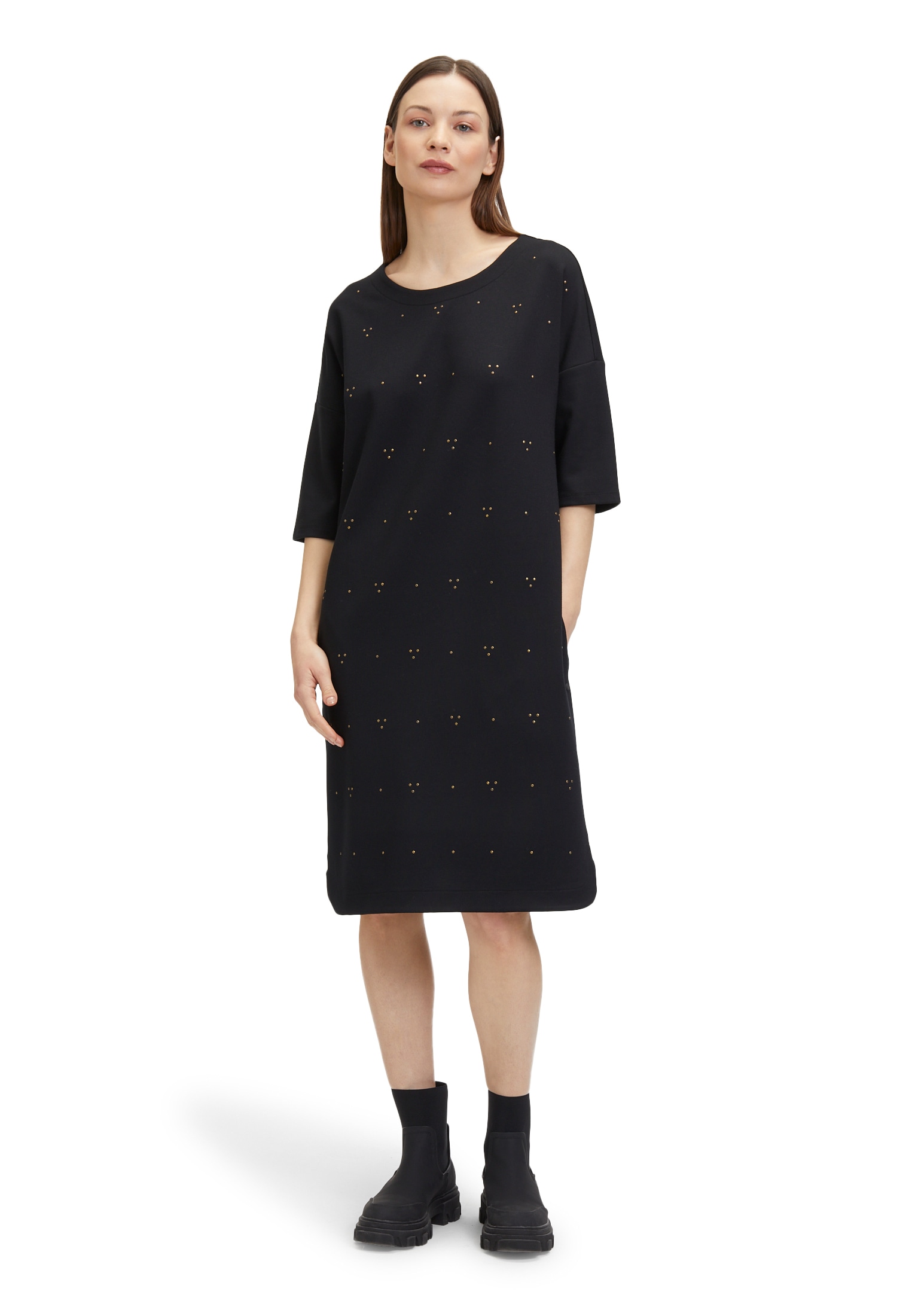 Betty&Co Jerseykleid "Betty & Co Damen Jerseykleid mit Nieten", Niete günstig online kaufen