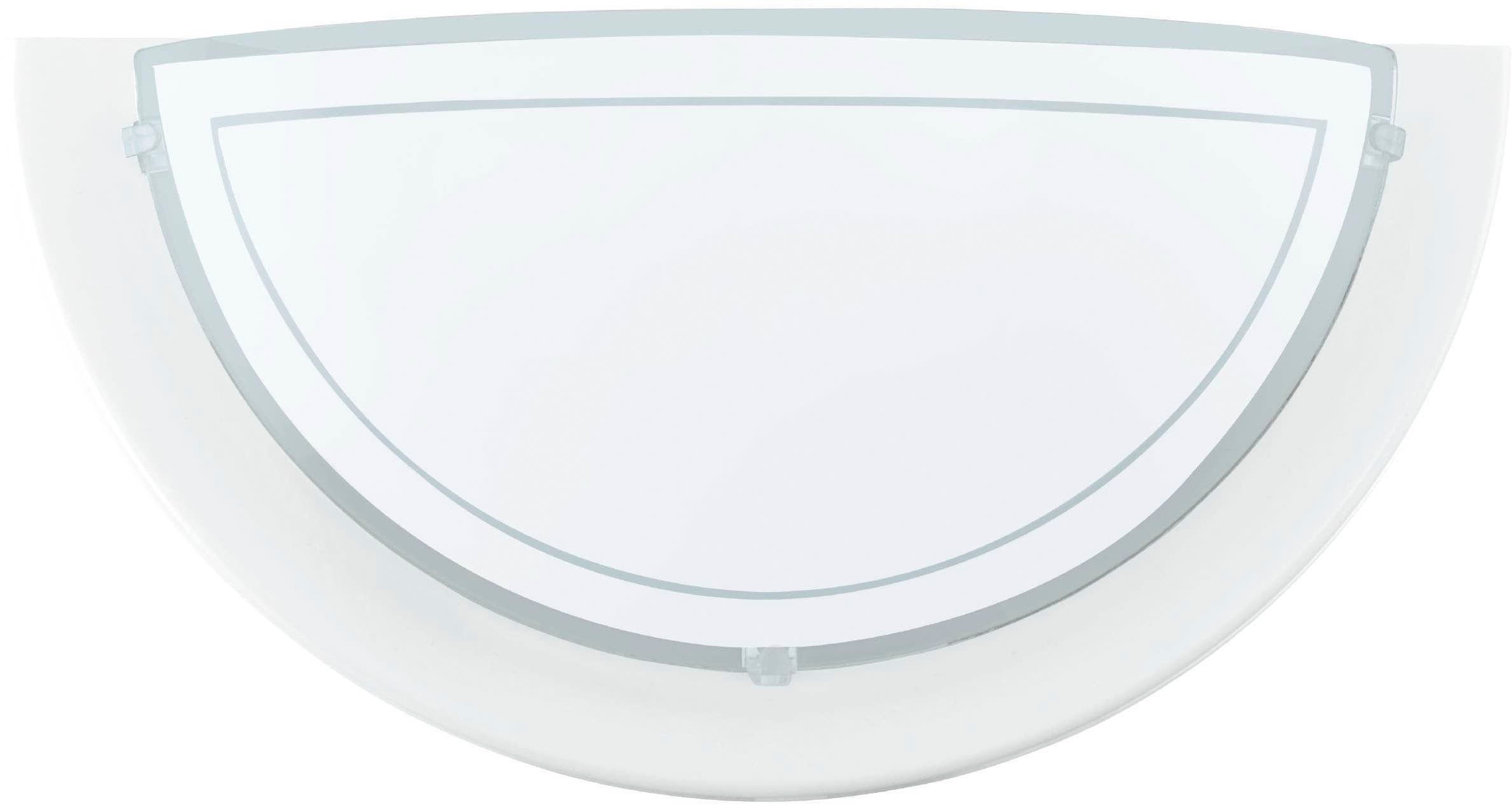 EGLO LED Wandleuchte »PLANET 1 Wandlampe 1 flammig, aus Metall und Glas, Lampe«, 1 flammig, Leuchtmittel E27 | ohne Leuchtmittel, Wandleuchte, Wandbeleuchtung aus Metall und Glas, Lampe, E27 Fassung