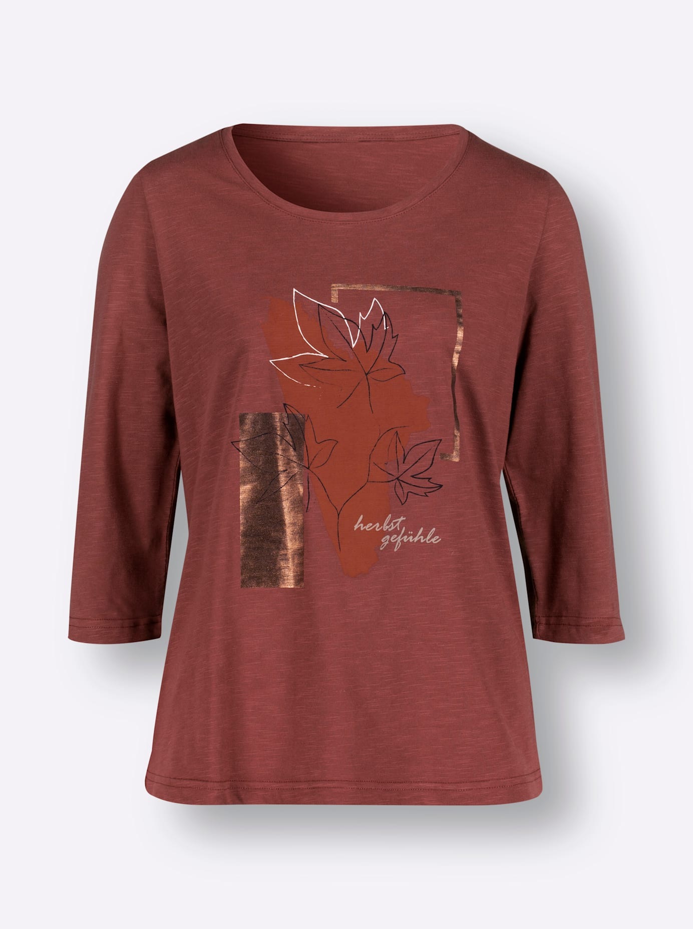 AMBRIA Shirt 3/4 Sleeve Women's Multicolor Size 50 2
