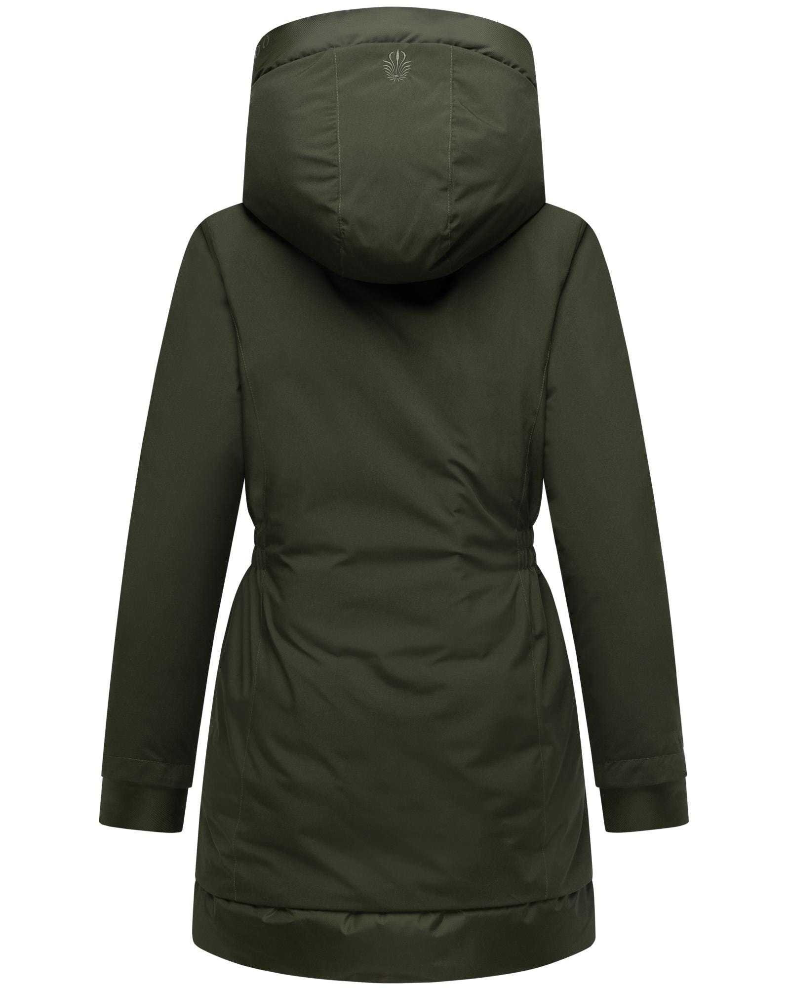 Navahoo Wintermantel »Winterprinzessin 14«, Warmer Mantel mit magnetischer Abdeckleiste
