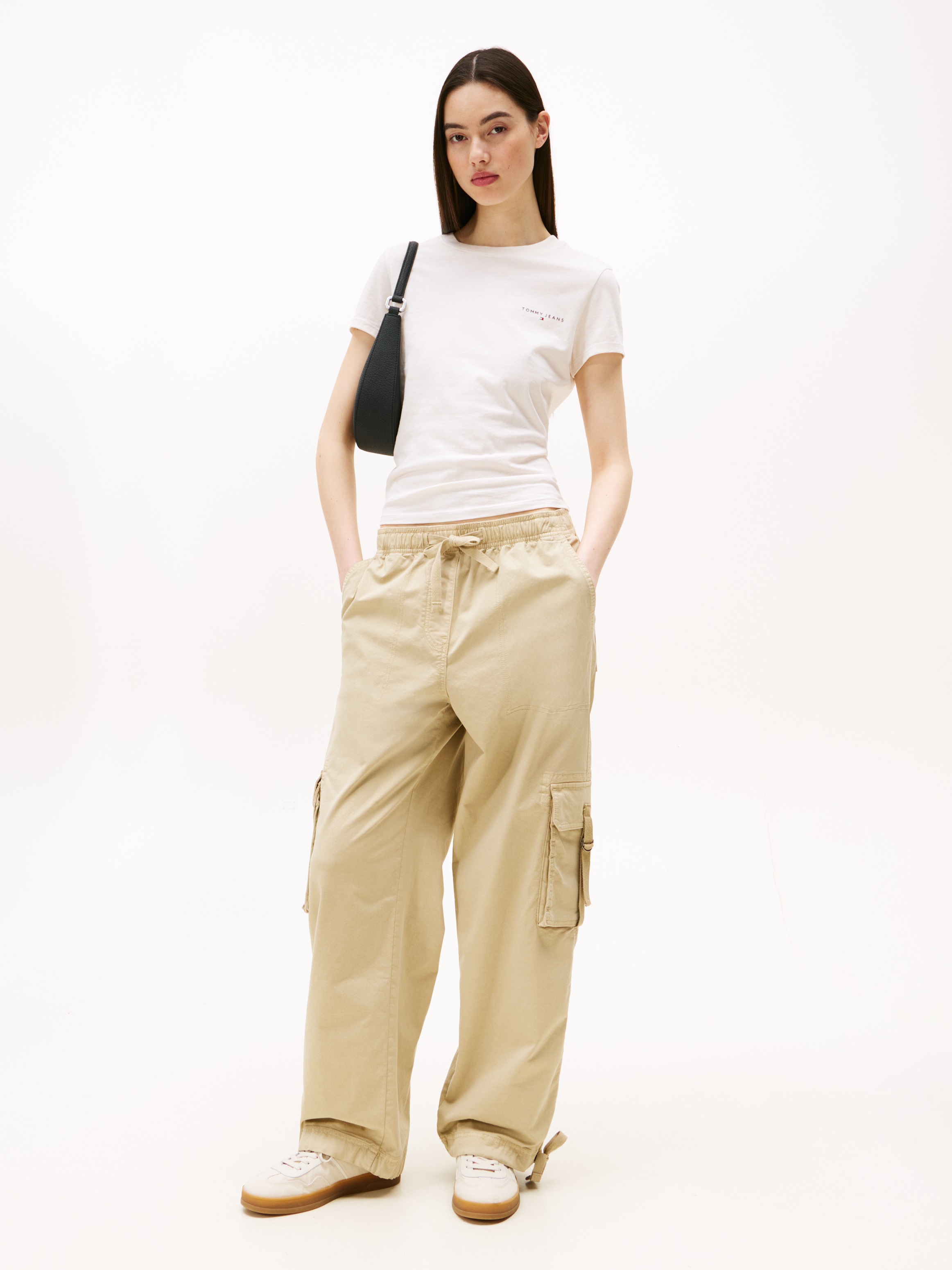 Tommy Jeans Kurzarmshirt "TJW SLIM LINEAR SS TEE EXT" günstig online kaufen