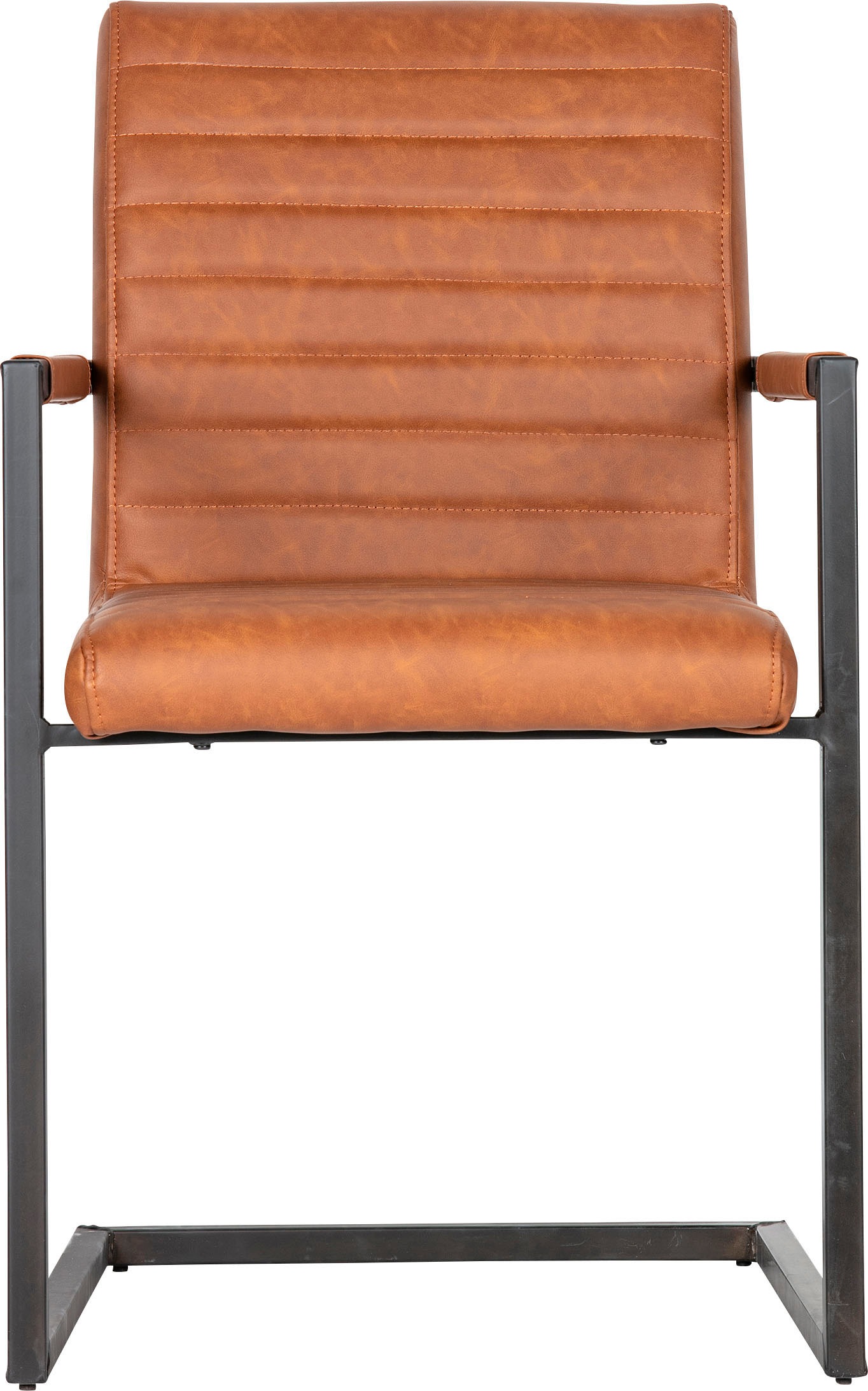 WOOOD Esszimmerstuhl "BASS" () 2 Stk. Kunstleder Freischwinger, Breite 54 c günstig online kaufen
