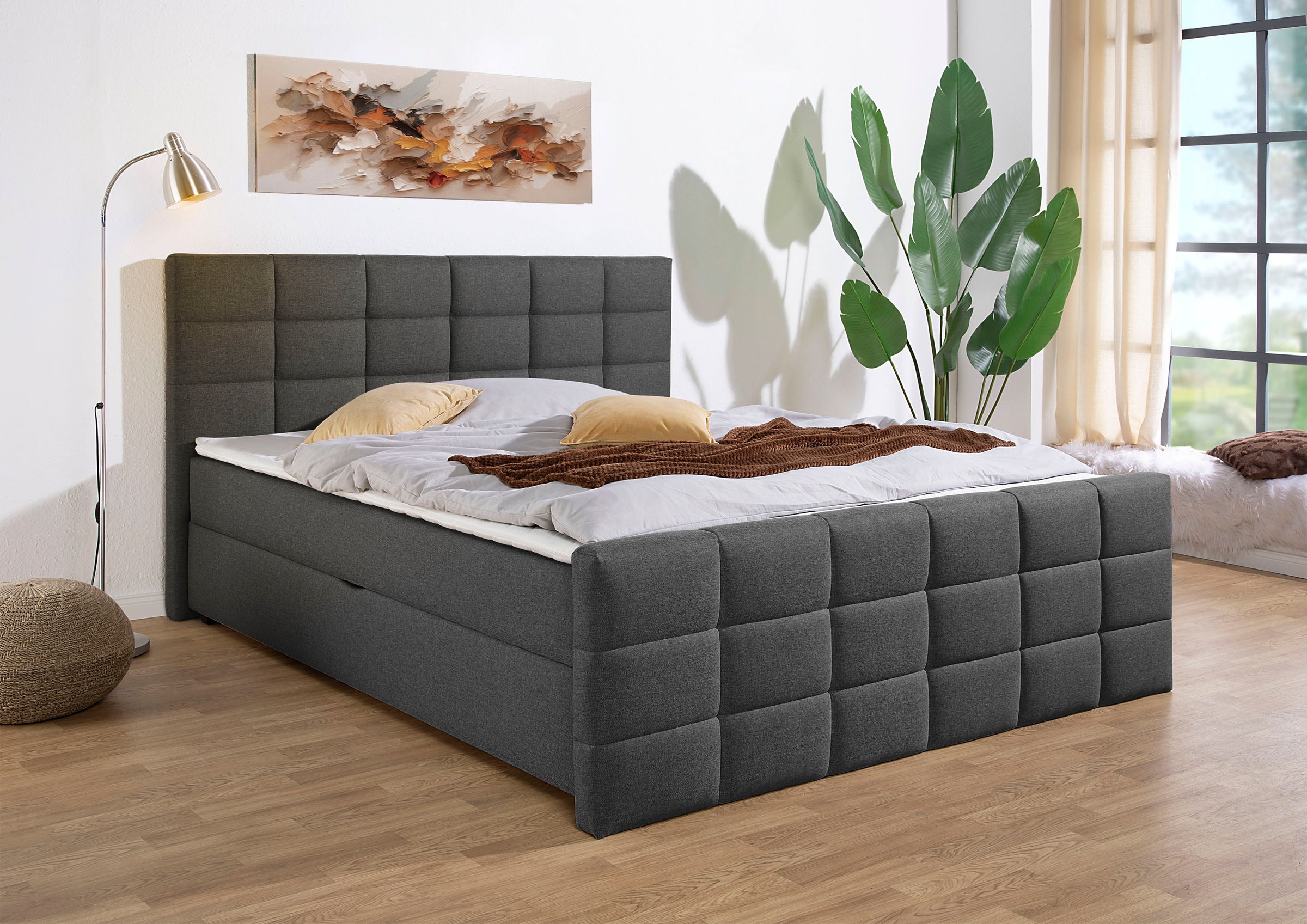 Home Affaire Boxbett Anthrazit 207x220cm 2