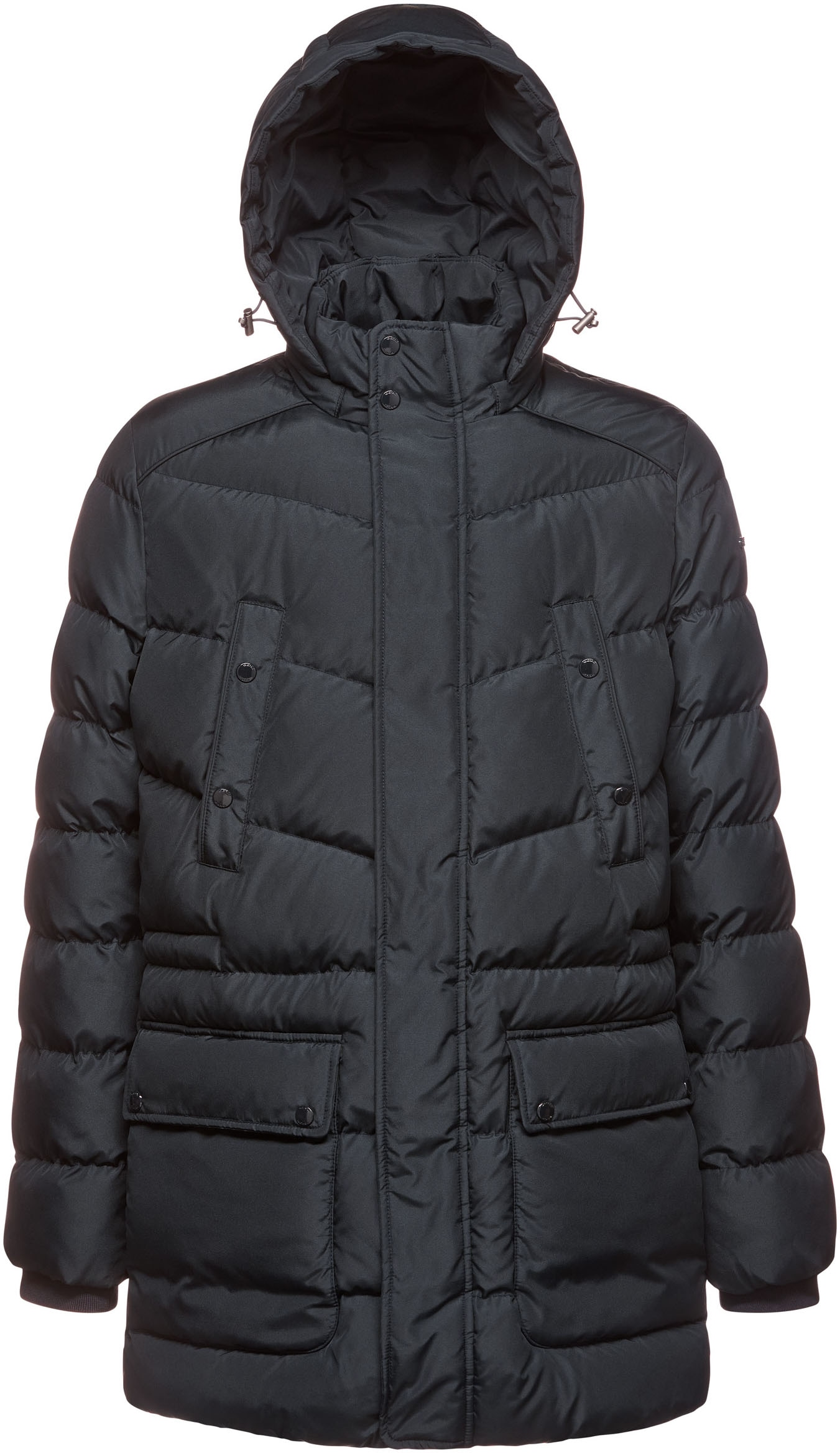 Geox Langjacke "LEITAN", mit Kapuze, mit Kapuze, 4 Taschen, verdeckter Reiß günstig online kaufen