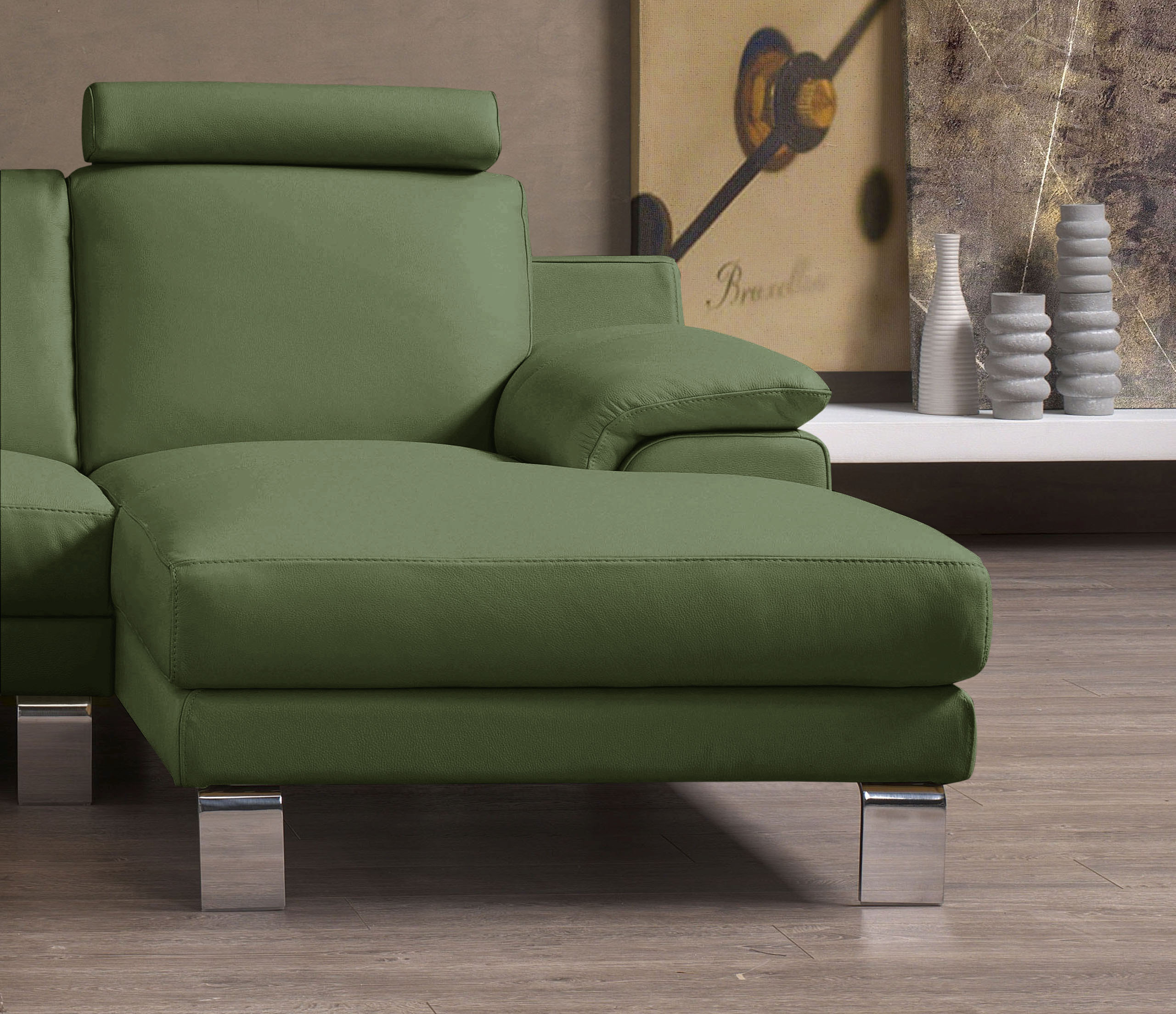 Thumbnail - Egoitaliano Ecksofa "Shakira, Design und super Sitzkomfort auf hohem Niveau, tolle Details" mit Recamiere, L-Form, edle ...