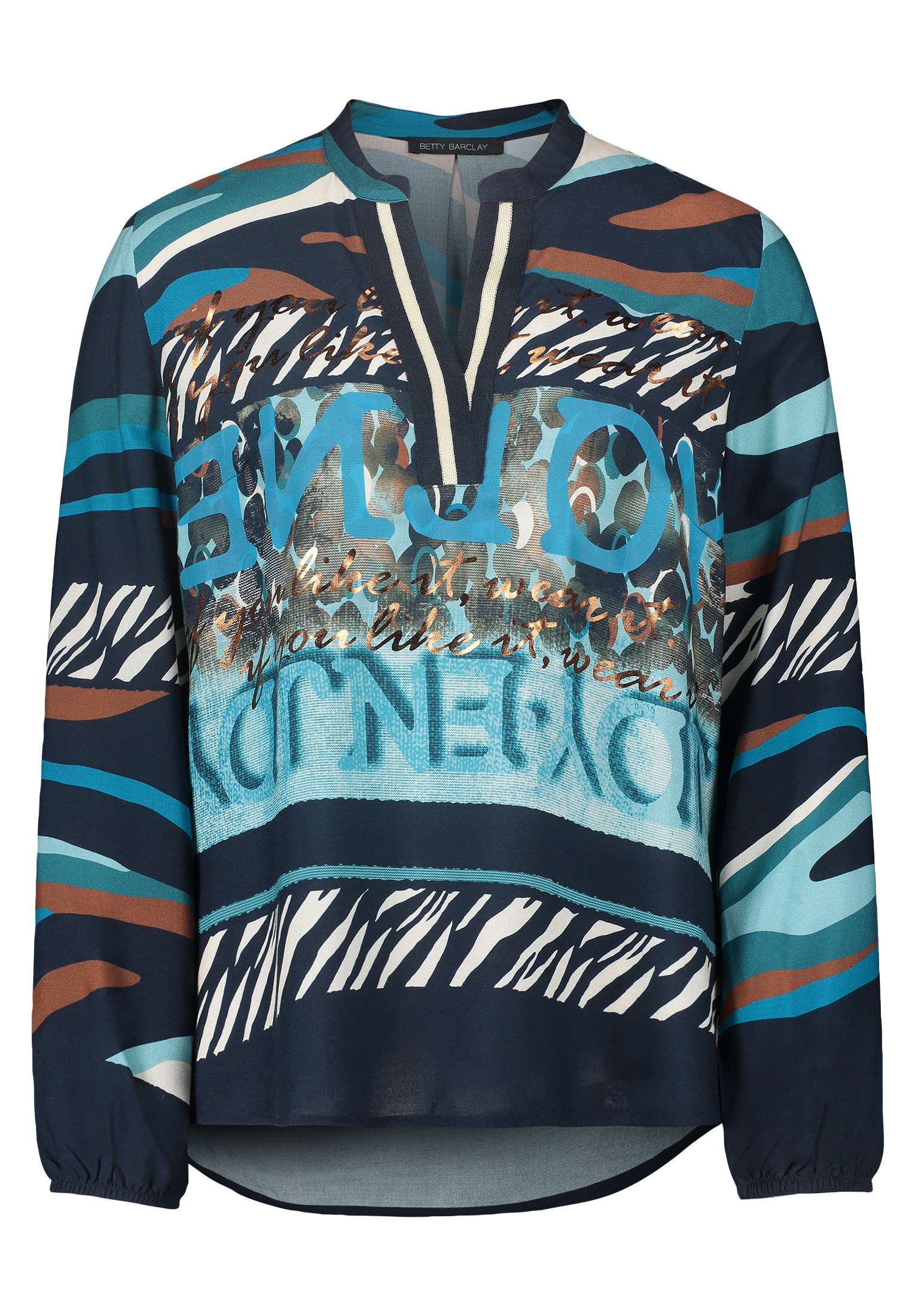 Betty Barclay Longbluse "Damen Longbluse mit Stehkragen" günstig online kaufen