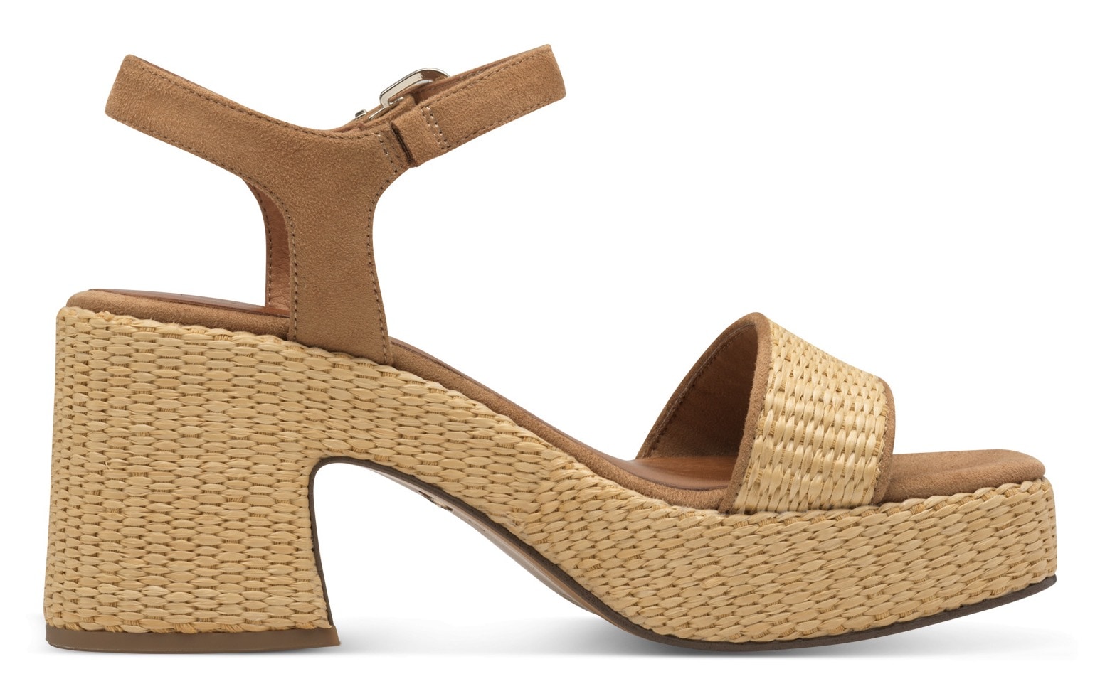 Tamaris Sandalette, Blockabsatz, Plateau, Riemchensandale mit Touch it-Ausstattung
