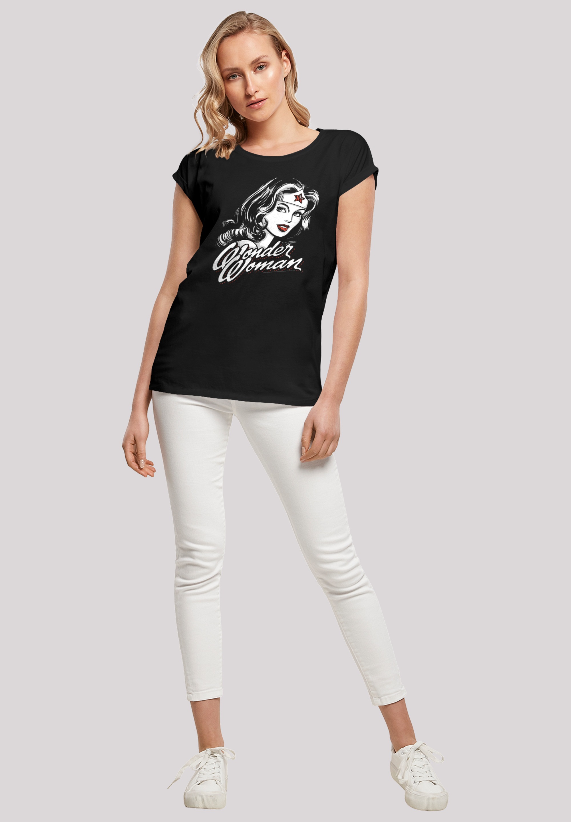 F4NT4STIC T-Shirt »DC Comics Wonder Woman Hint Of Red«, Print