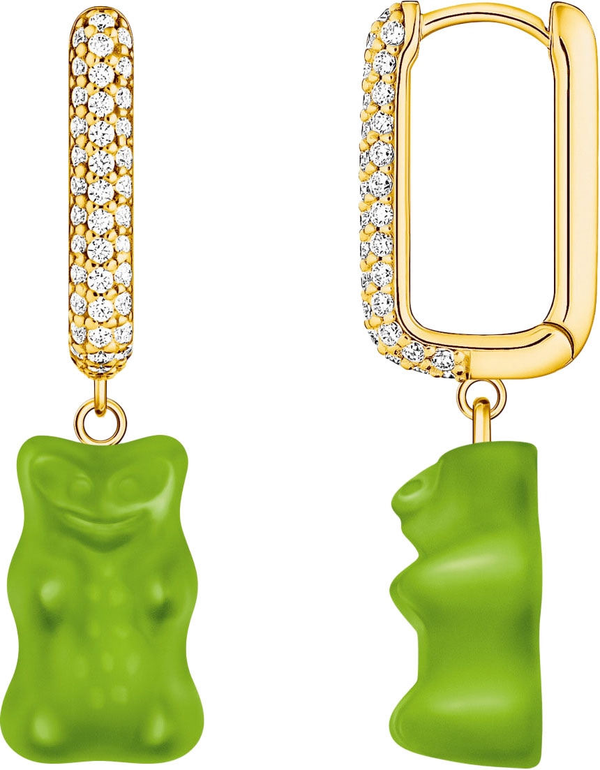 Single-Creole »THOMAS SABO x HARIBO Schmuck: Große Einzel-Creole mit Goldbär«, mit...