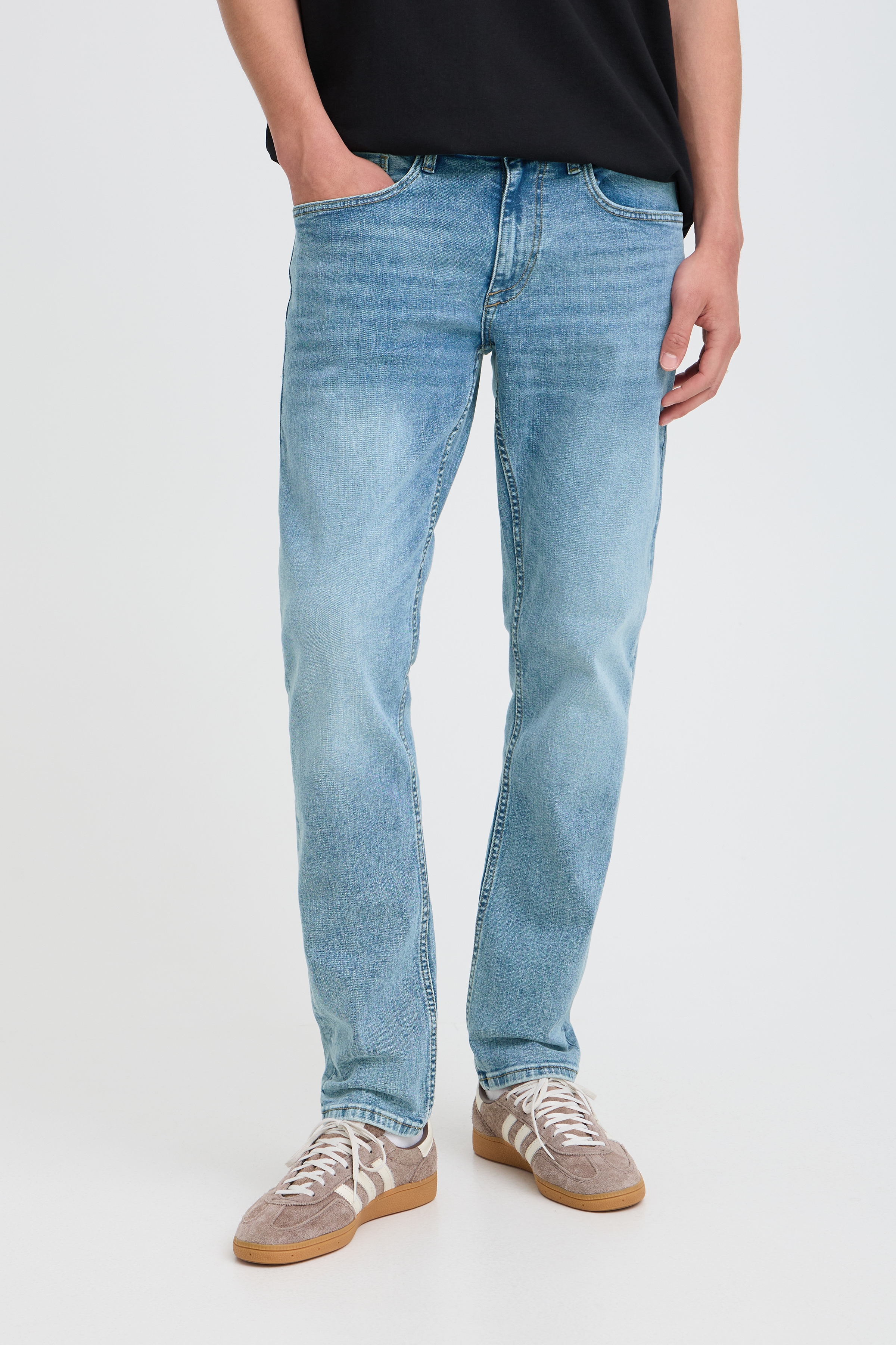 Blend Regular-fit-Jeans "BHTWISTER PP NOOS" Baumwollmischung mit Baumwolle und Elasthan, knöchellange Schnittform